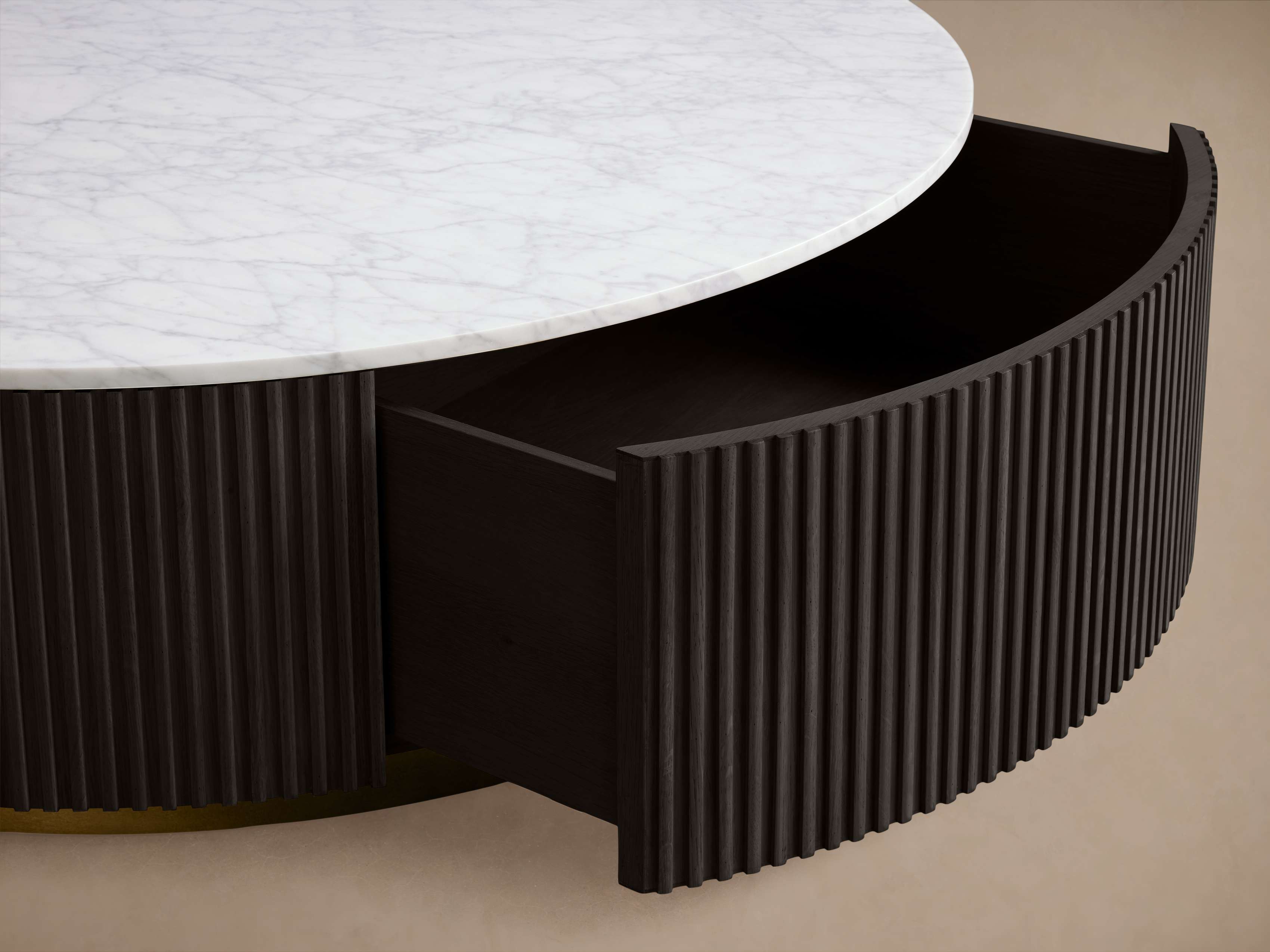 Finnley Round Storage Coffee Table