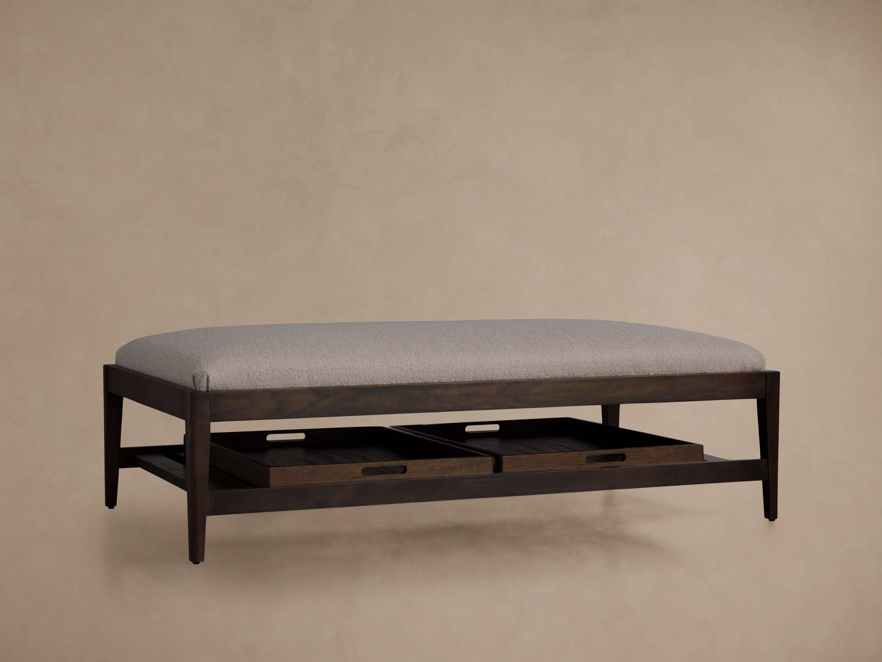 Kent Ottoman with Trays