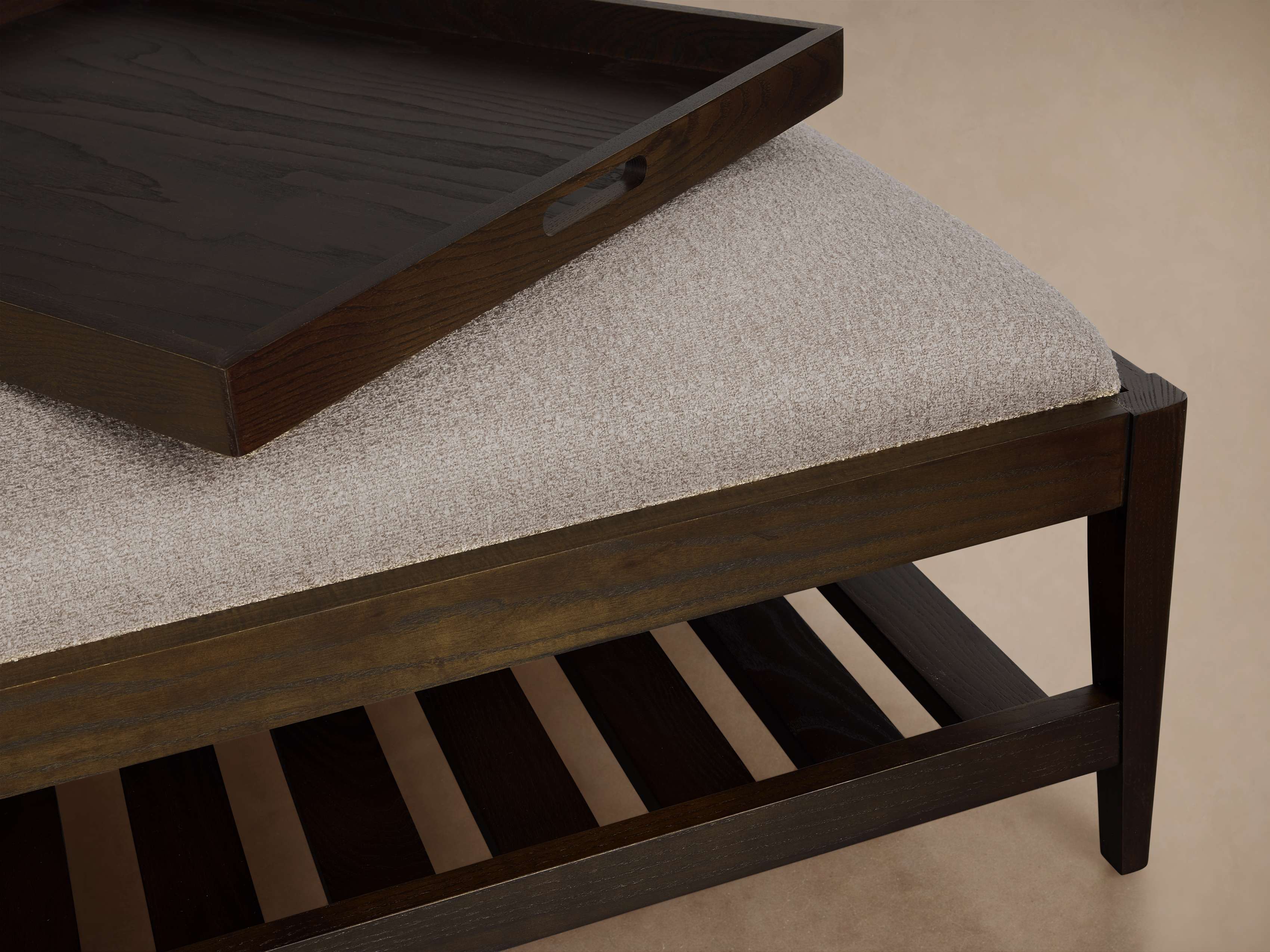 Kent Ottoman with Trays