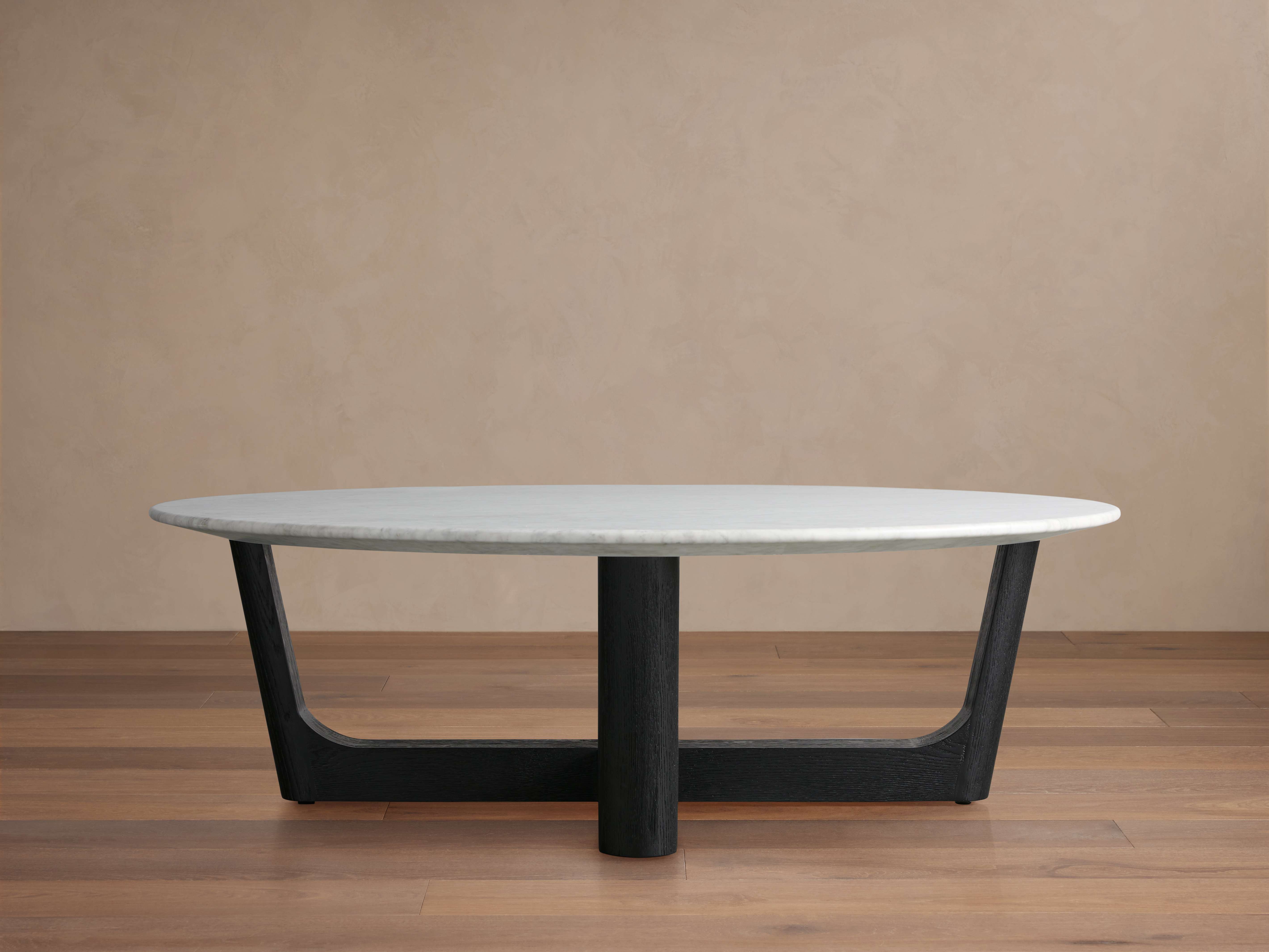 Saint Germain Stone Coffee Table with Rennes Base