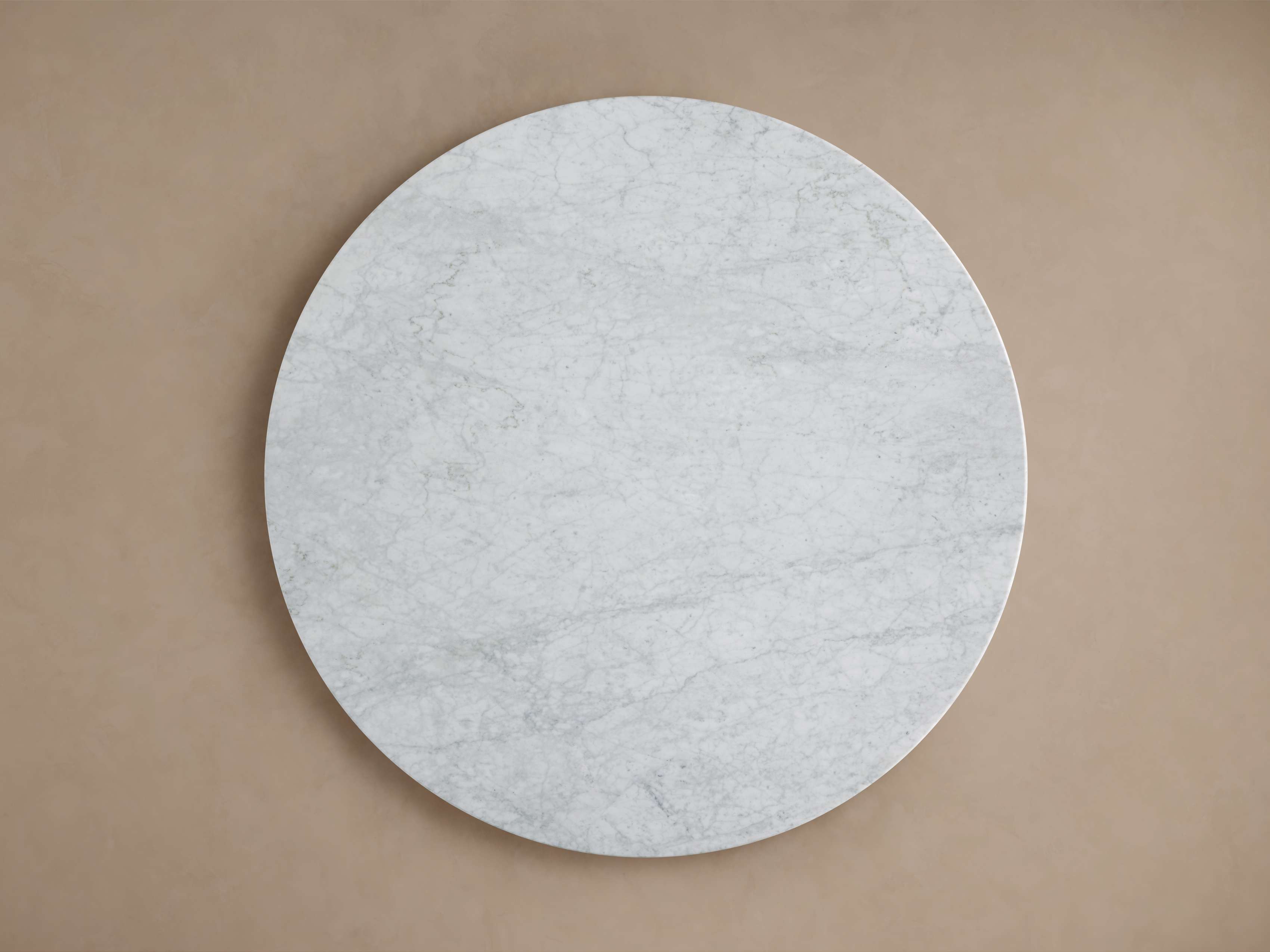 Saint Germain Round Stone Coffee Table with Rennes Base