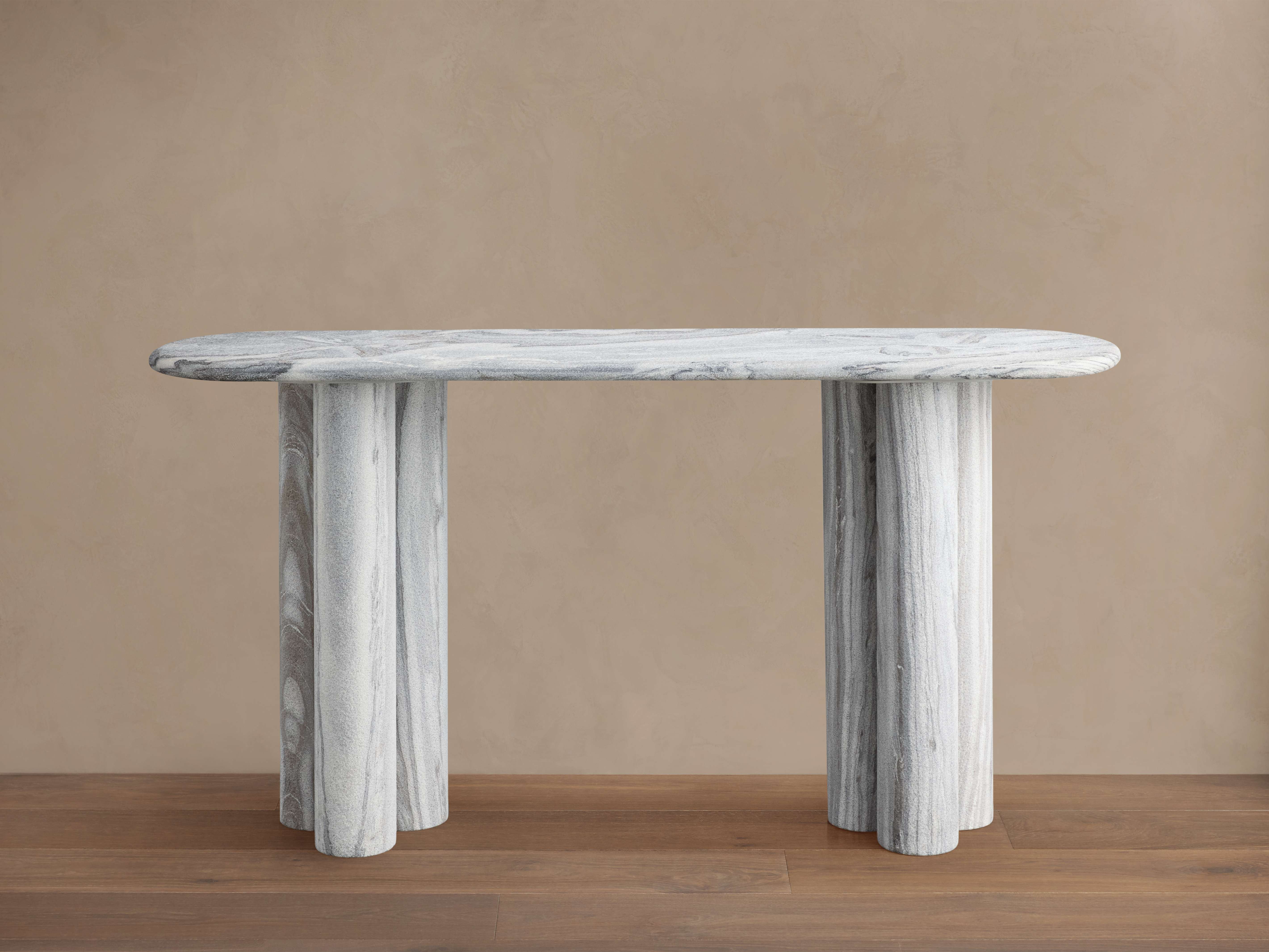 Serafin Console Table in Grey Dolomite