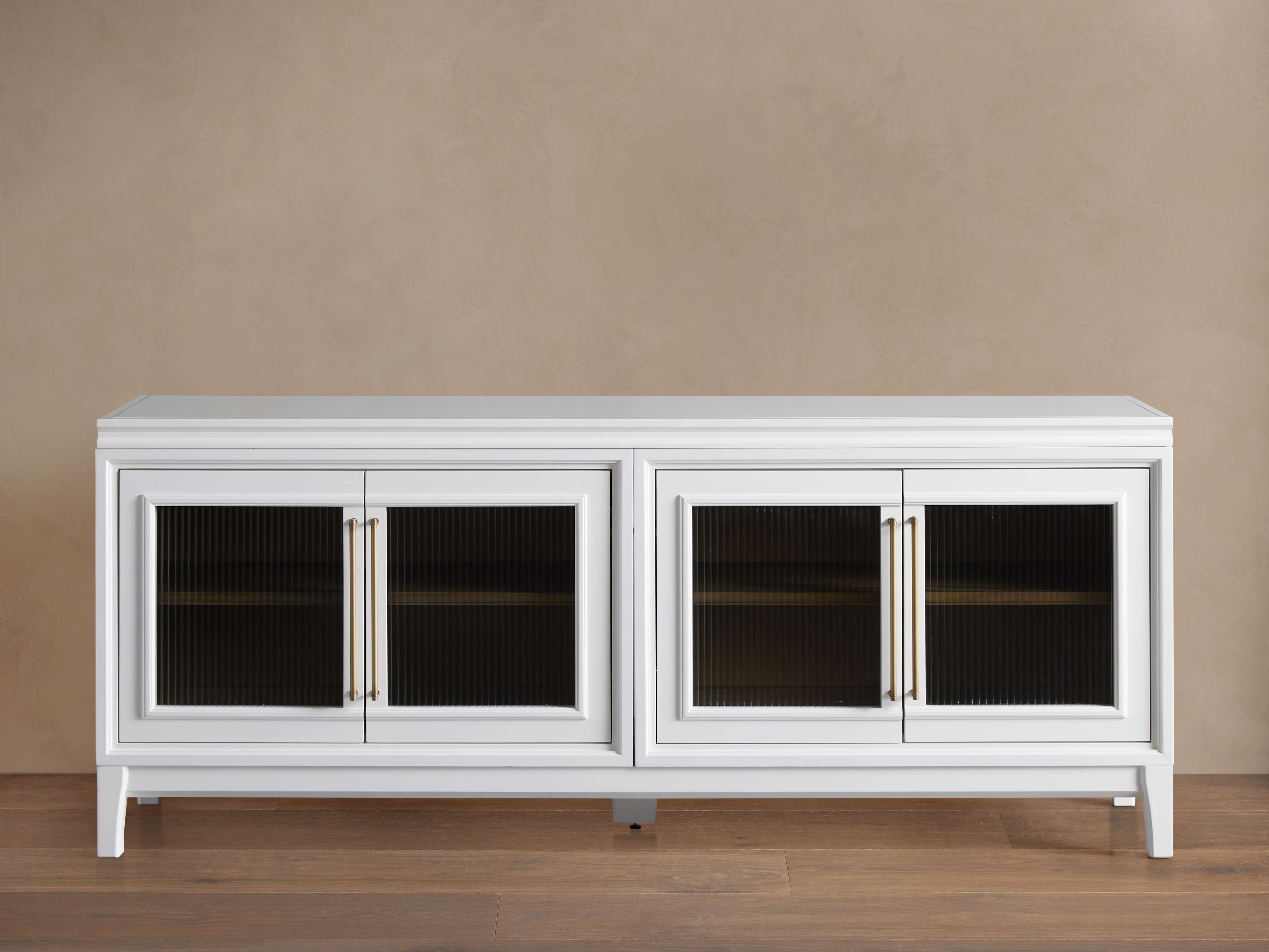 Rowan Media Console with Reeded Glass Doors