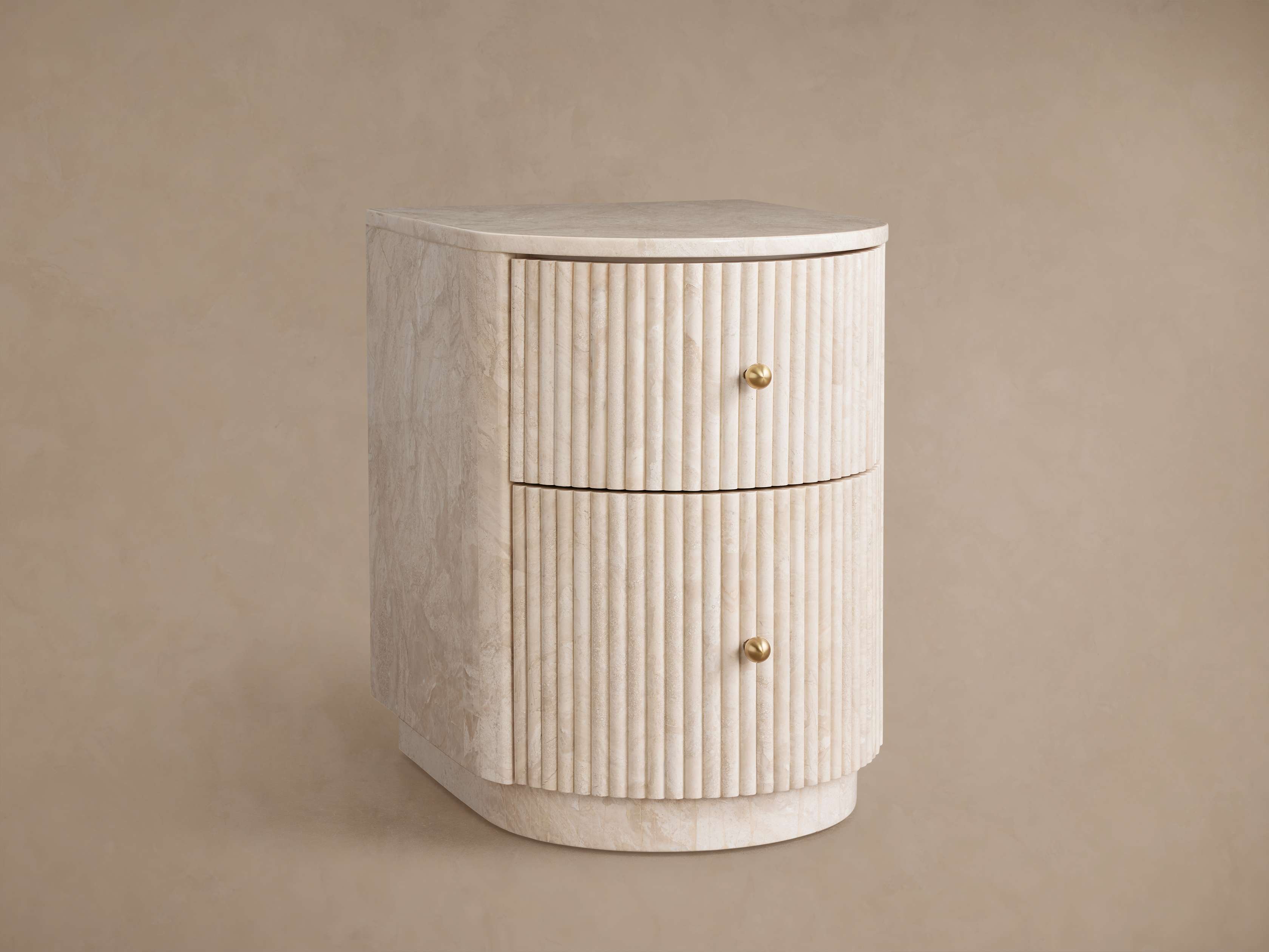 Clementine Reeded Stone Nightstand – Arhaus