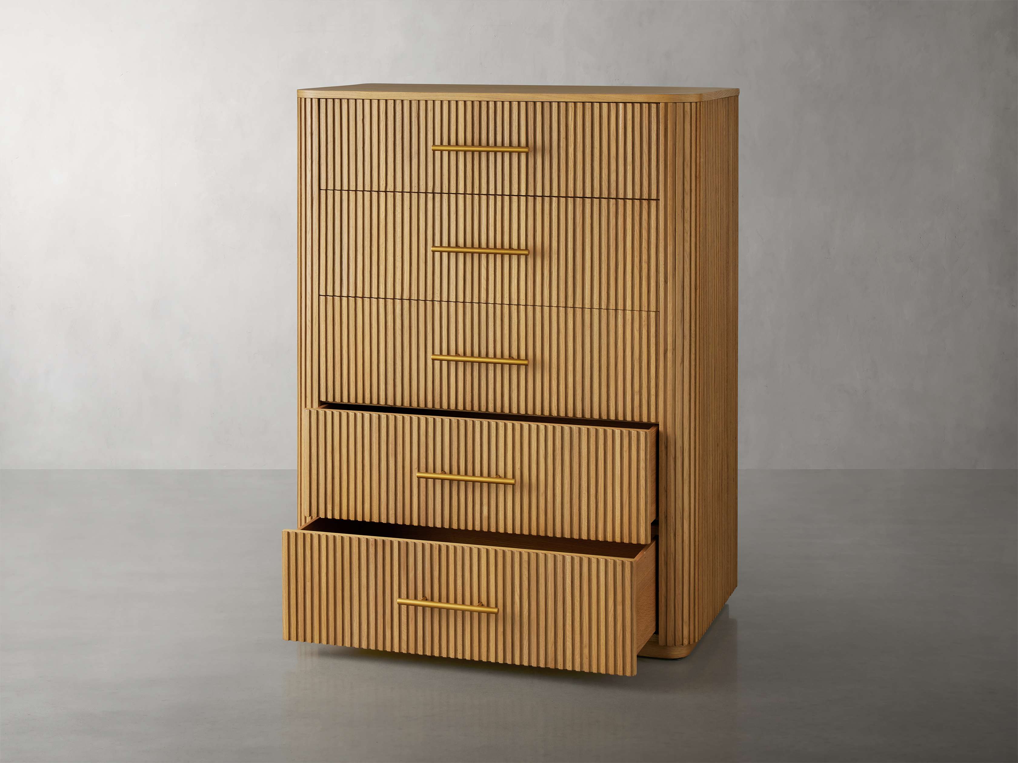 Finnley Wood Five-Drawer Dresser