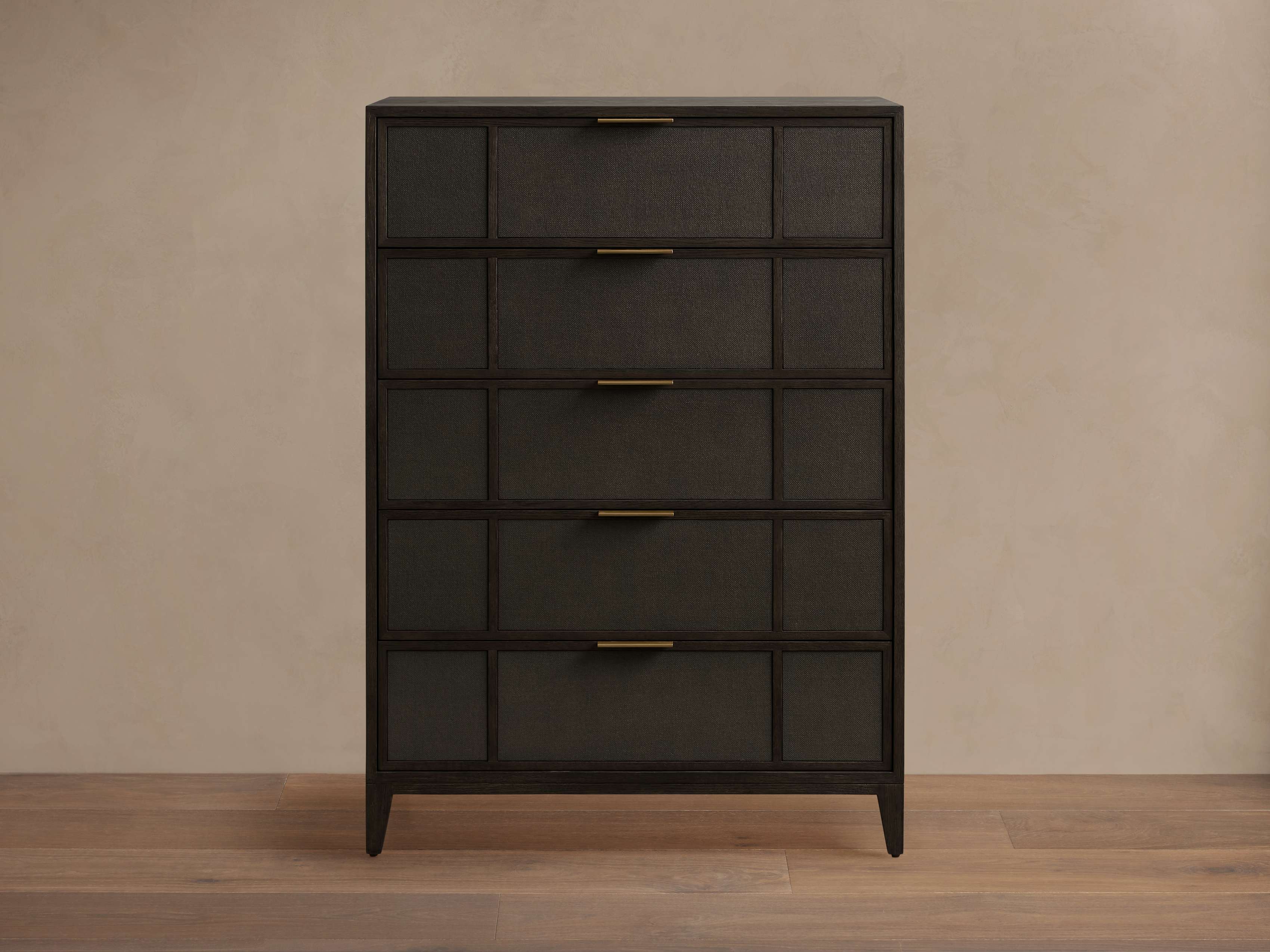 Olina Five-Drawer Dresser In Wood In Brown | Arhaus