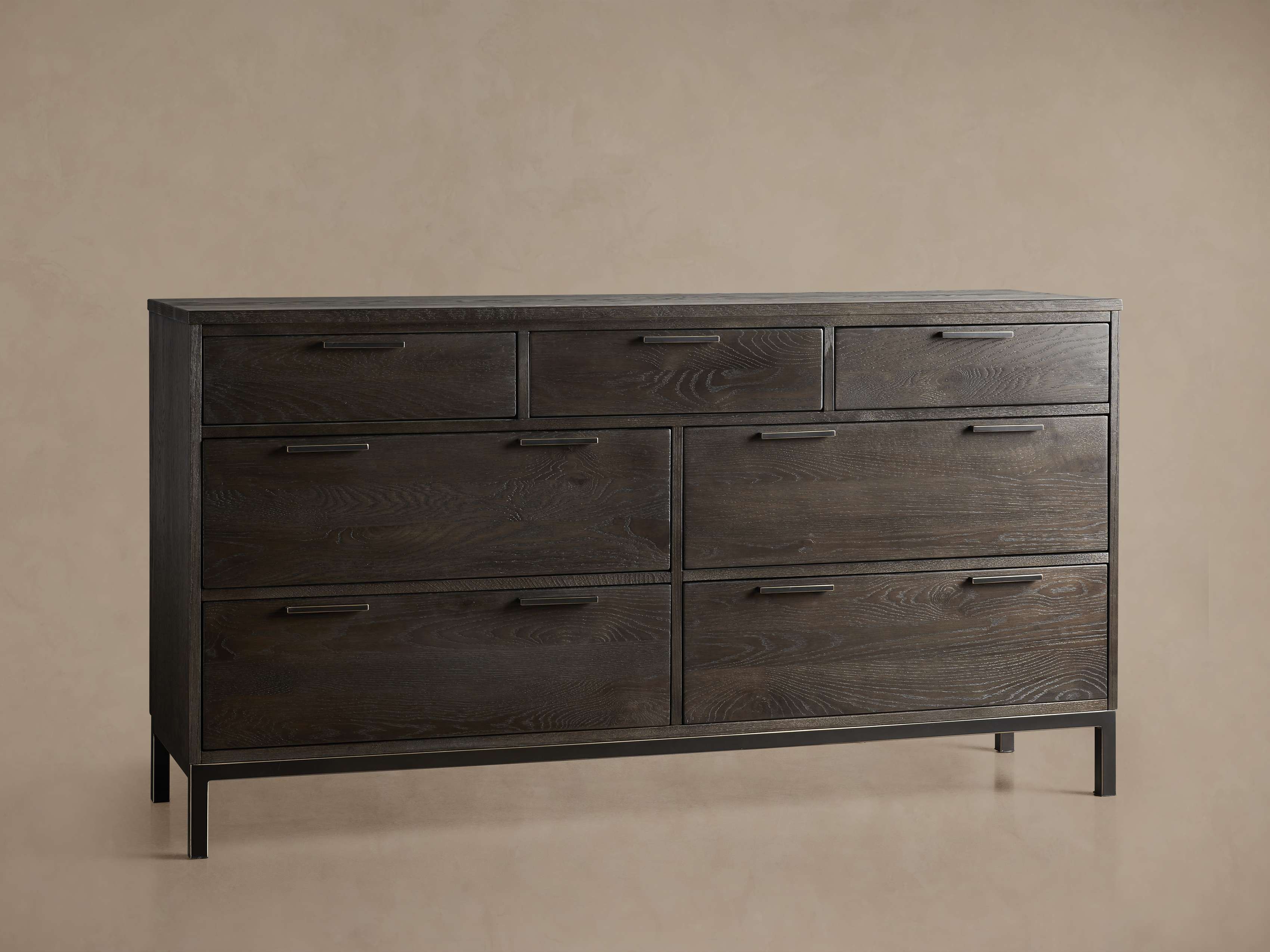 arhaus green dresser Henley Wide Six-Drawer Dresser