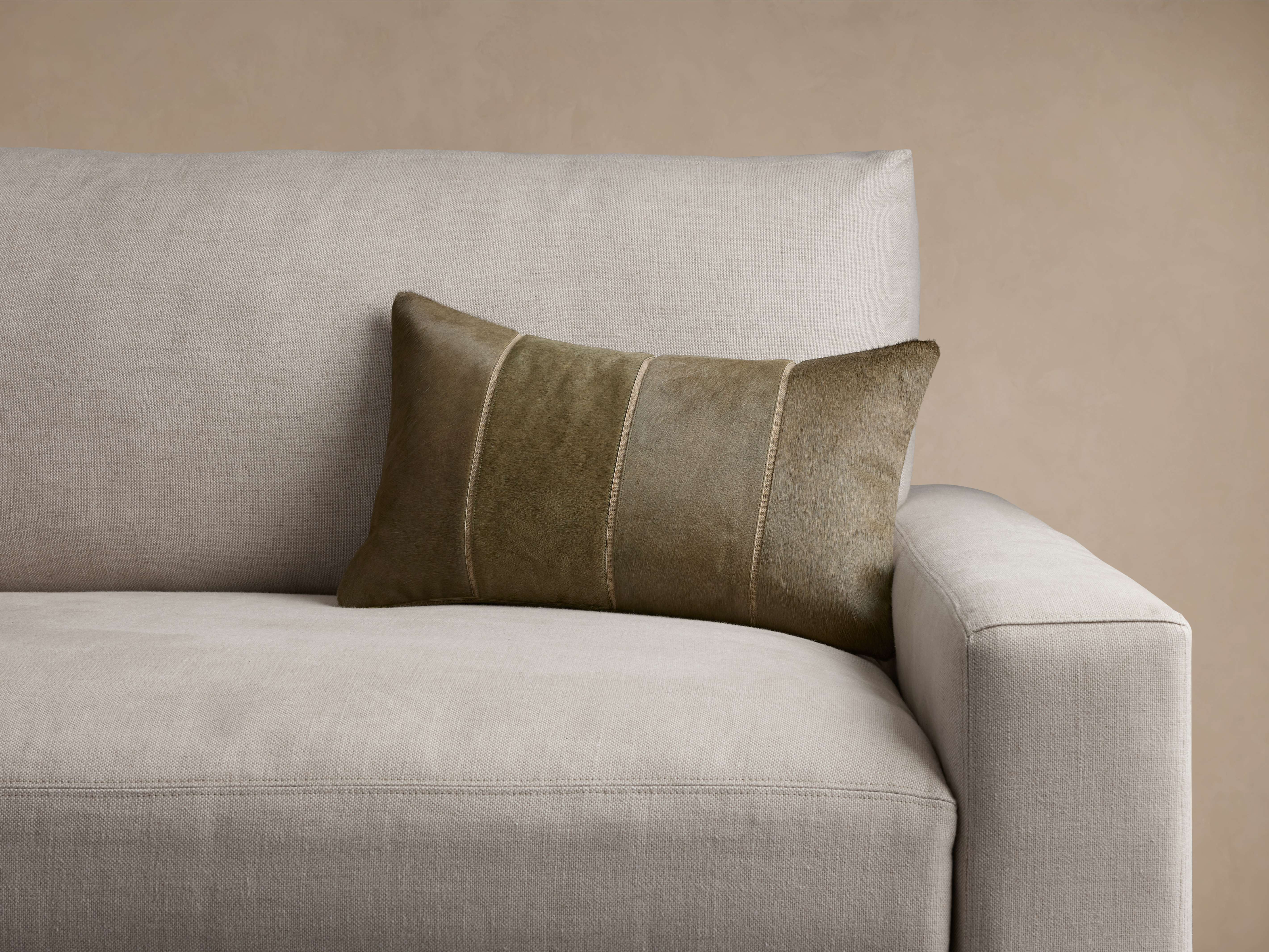 Channel-Stitch Hide Pillow Cover – Arhaus