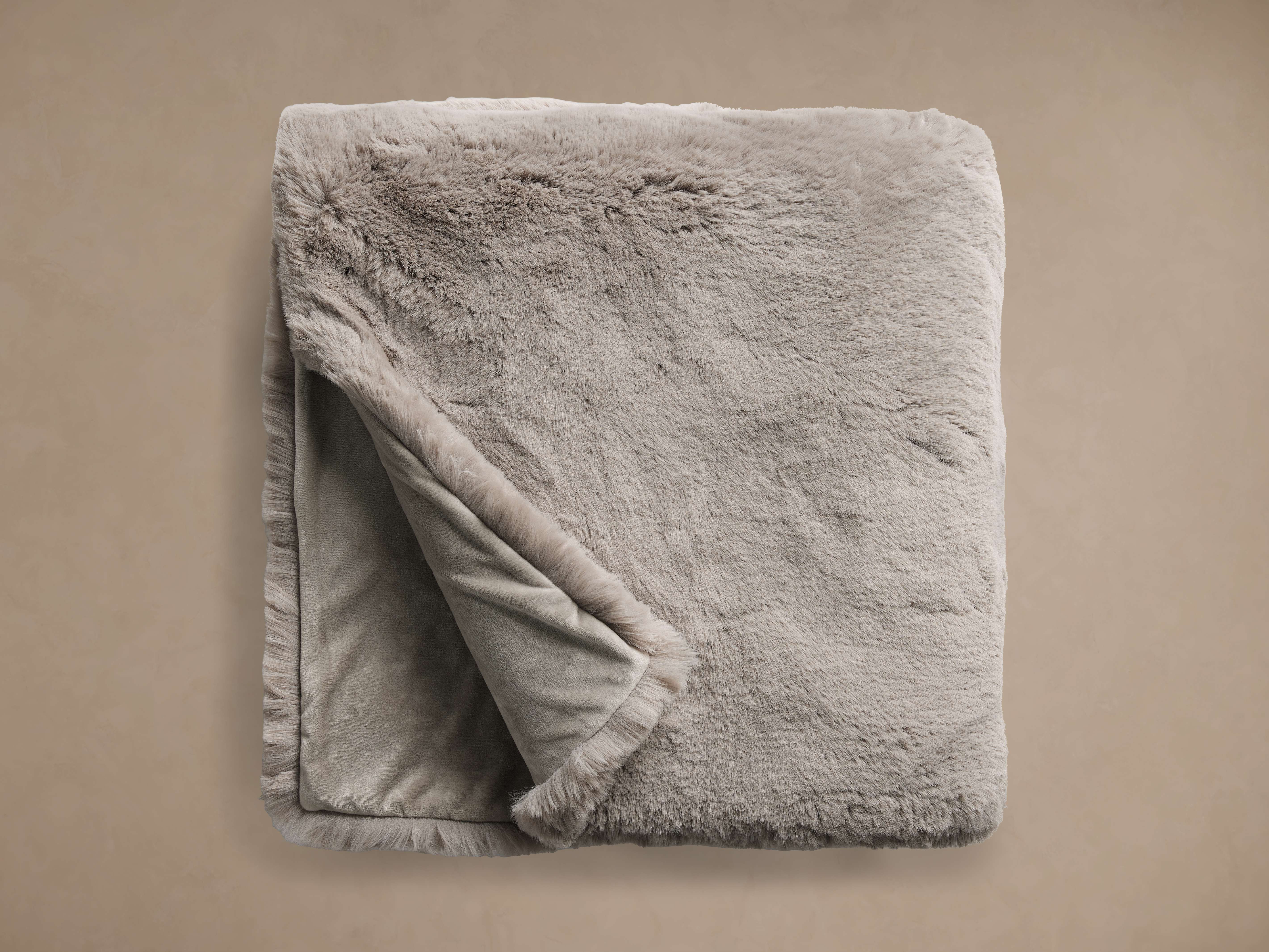 Faux Fur Oversized Rabbit Throw