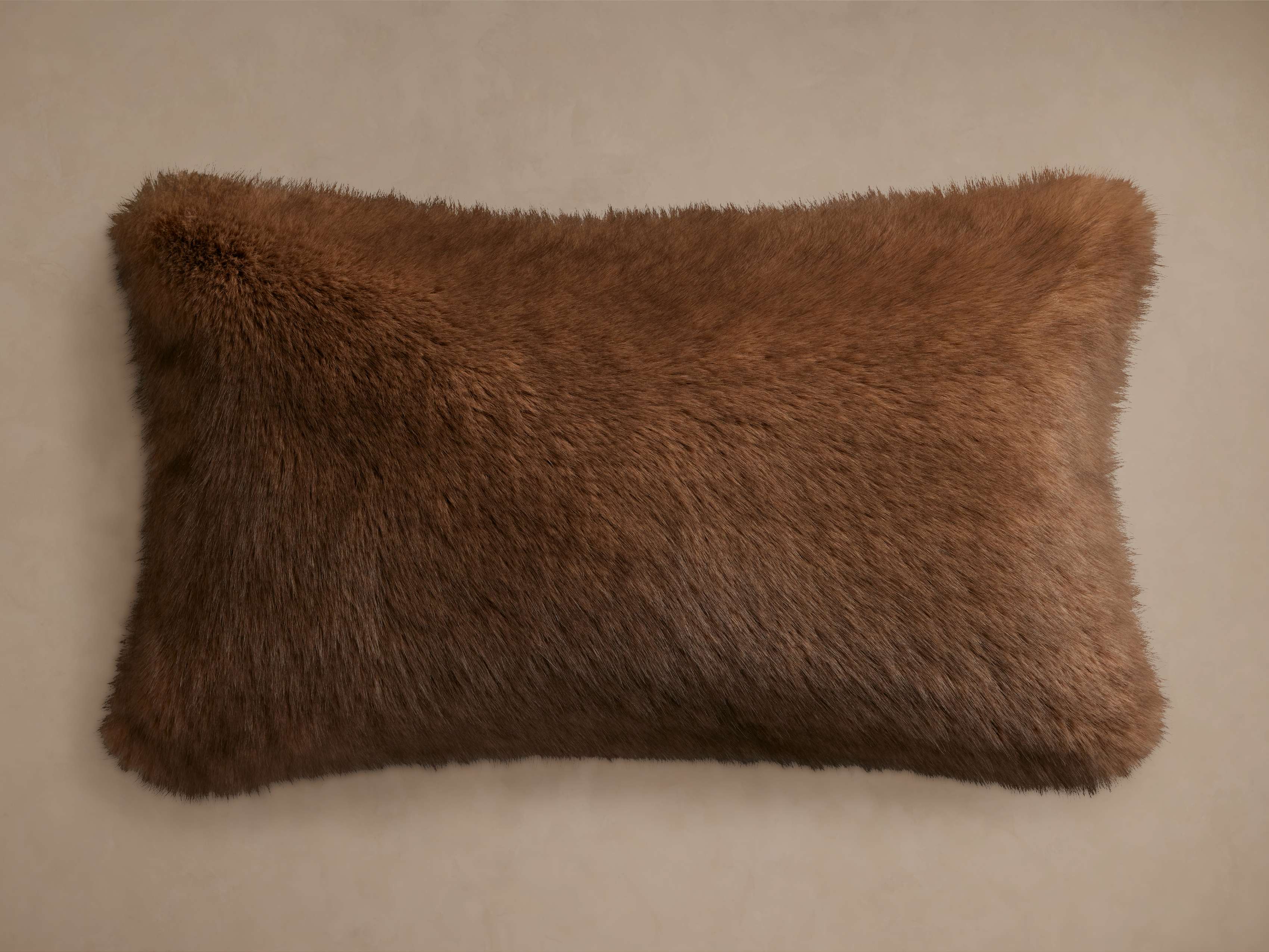 Fairbanks Faux Fur Lumbar Pillow Cover