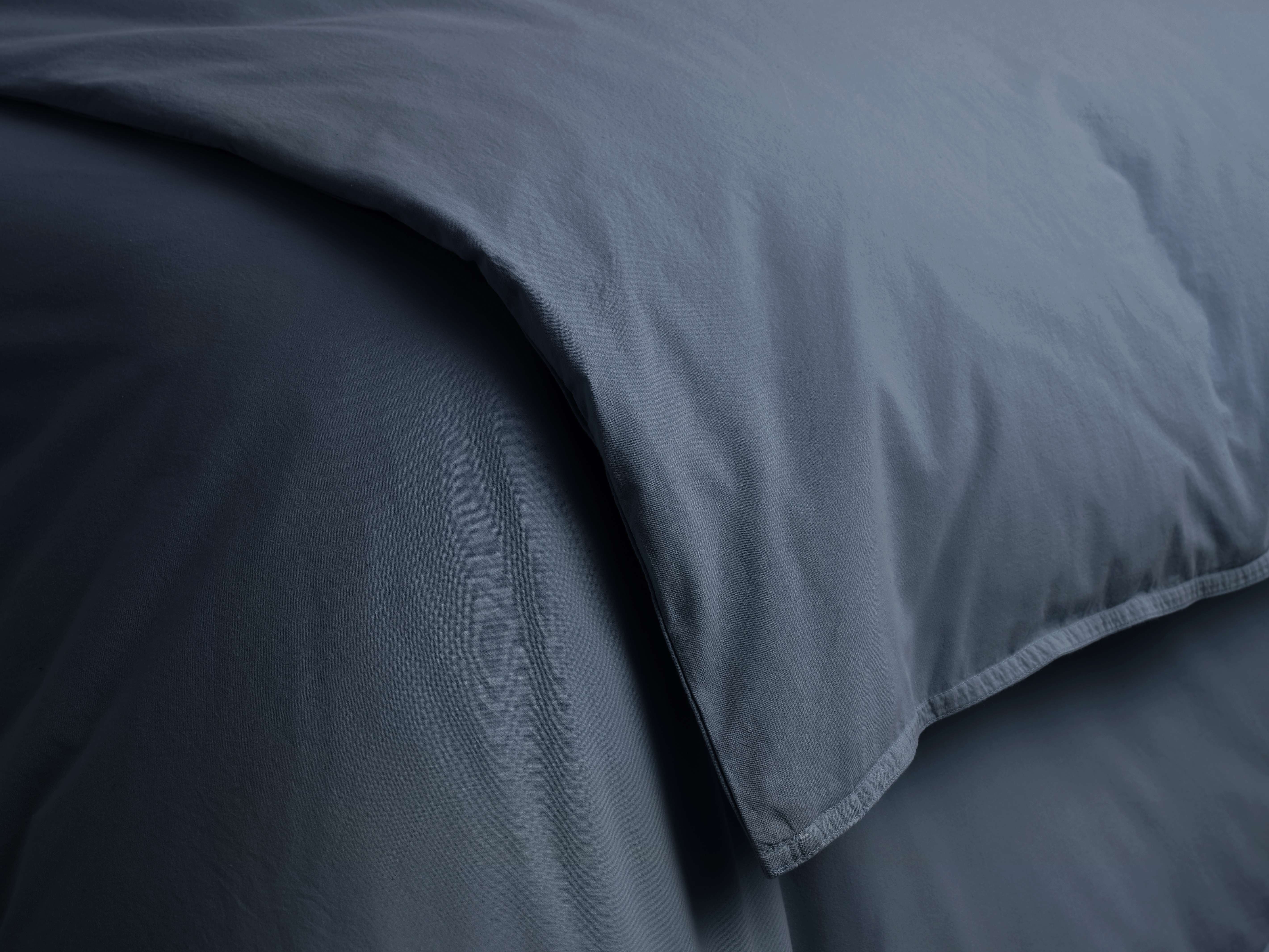Italian Garment-Dyed Percale Duvet - Thumbnail 2