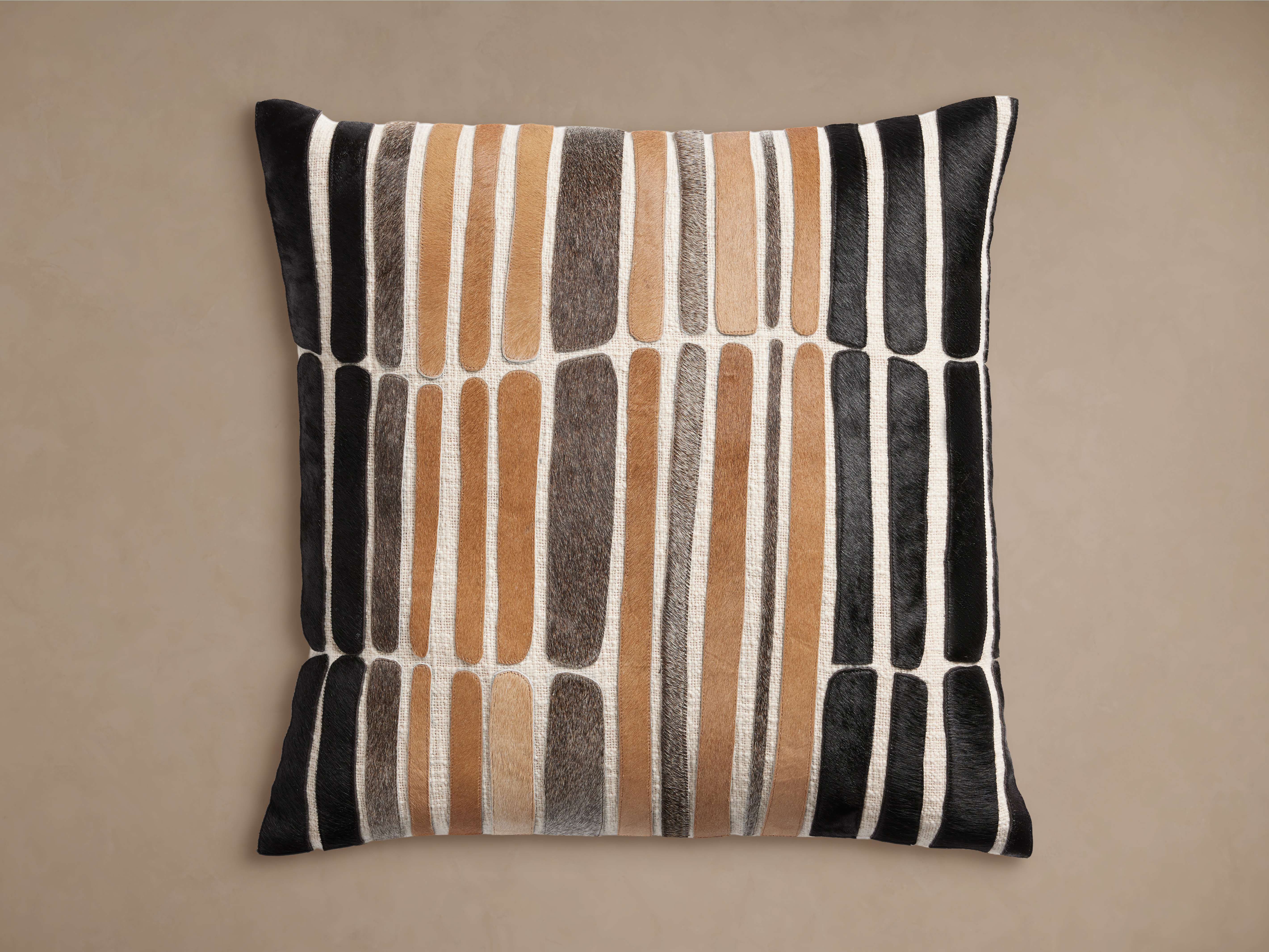 Pieced Hide Pillow Cover