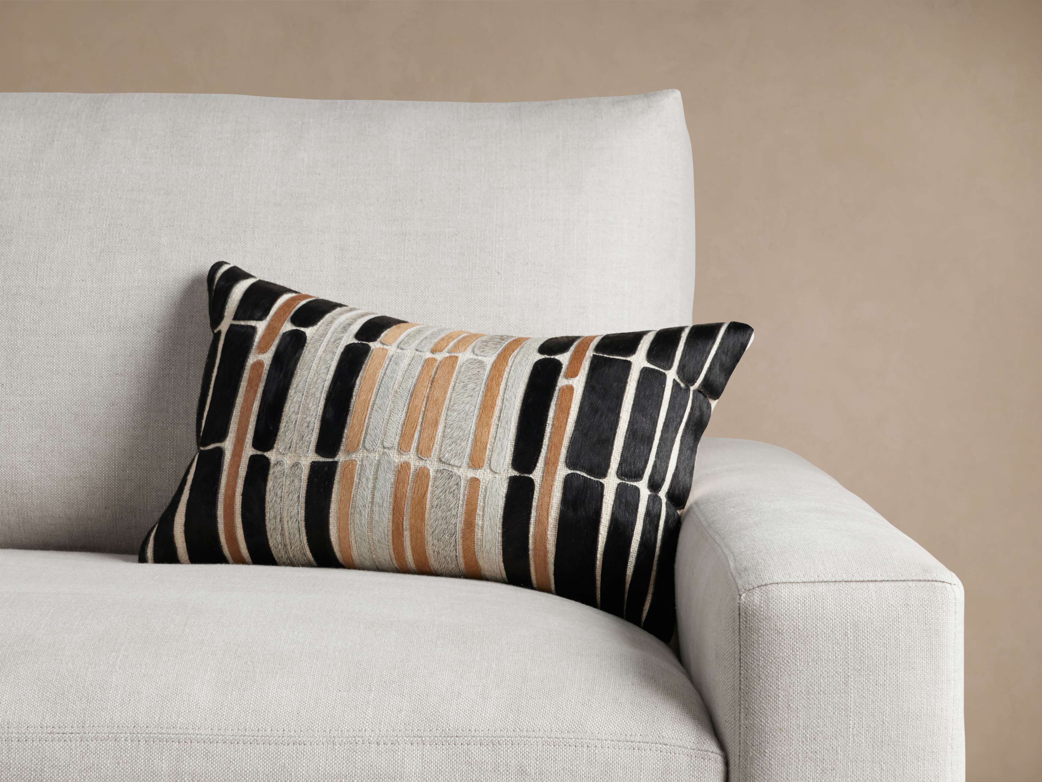 Lumbar Pillow Cover Striped Couch Pillows Extra Long Lumbar Pillow