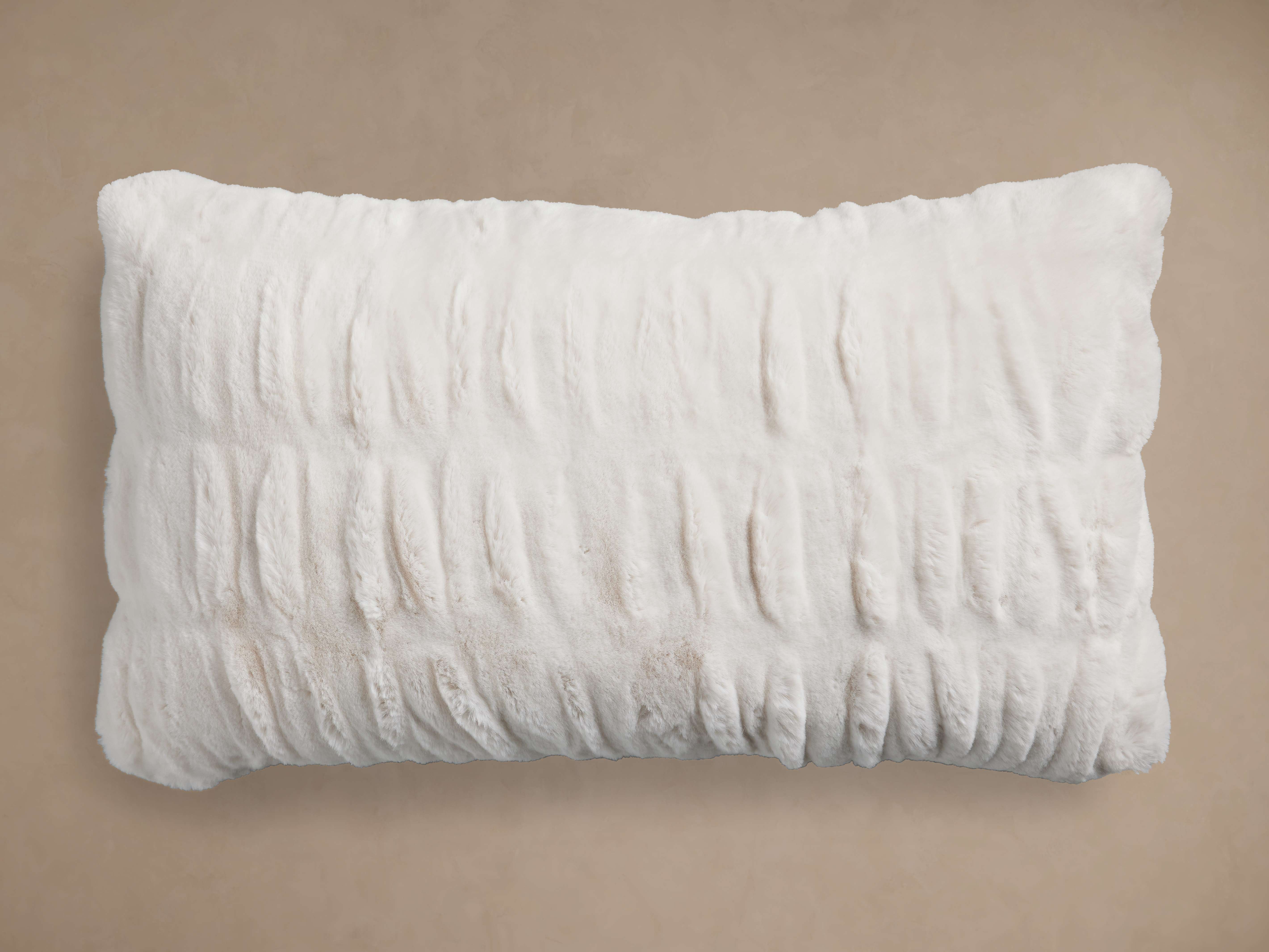 Luxe Faux Fur Pleated Pillow Cover