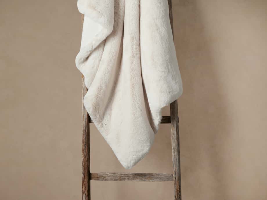 Faux Fur Rabbit Throw
