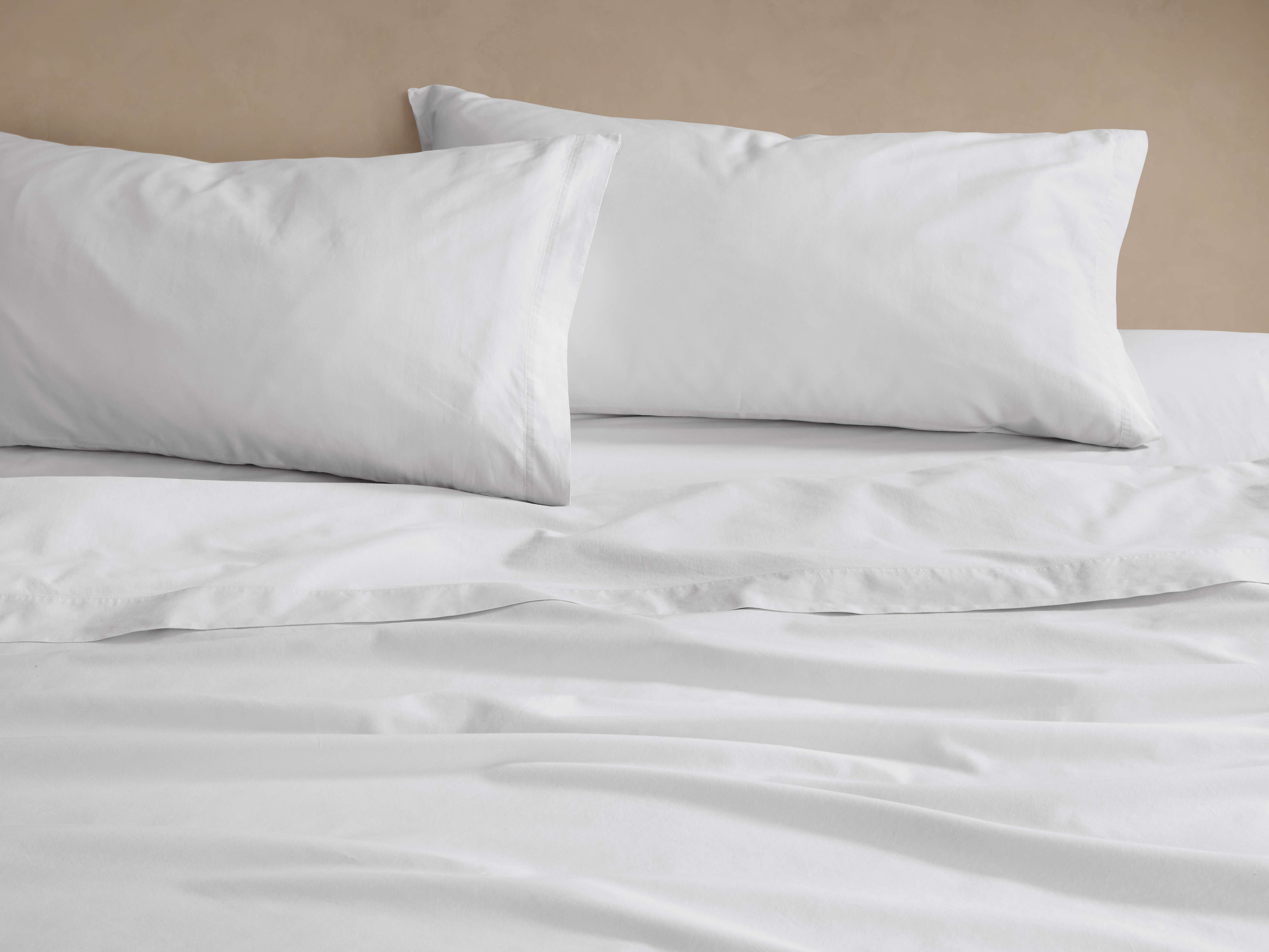 Italian Garment-Dyed Sateen Flat Sheet