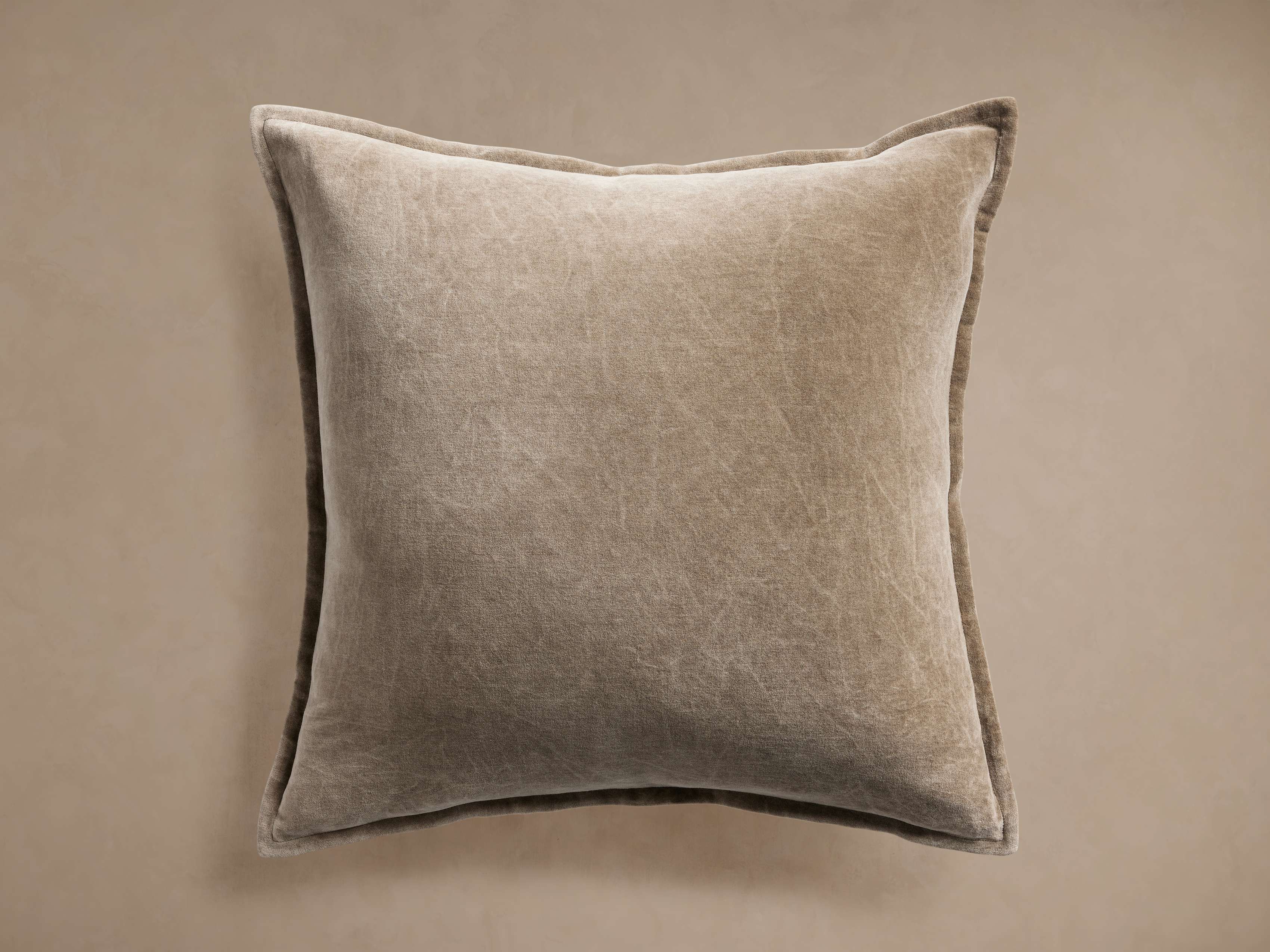 Stone Washed Velvet Square Pillow Cover