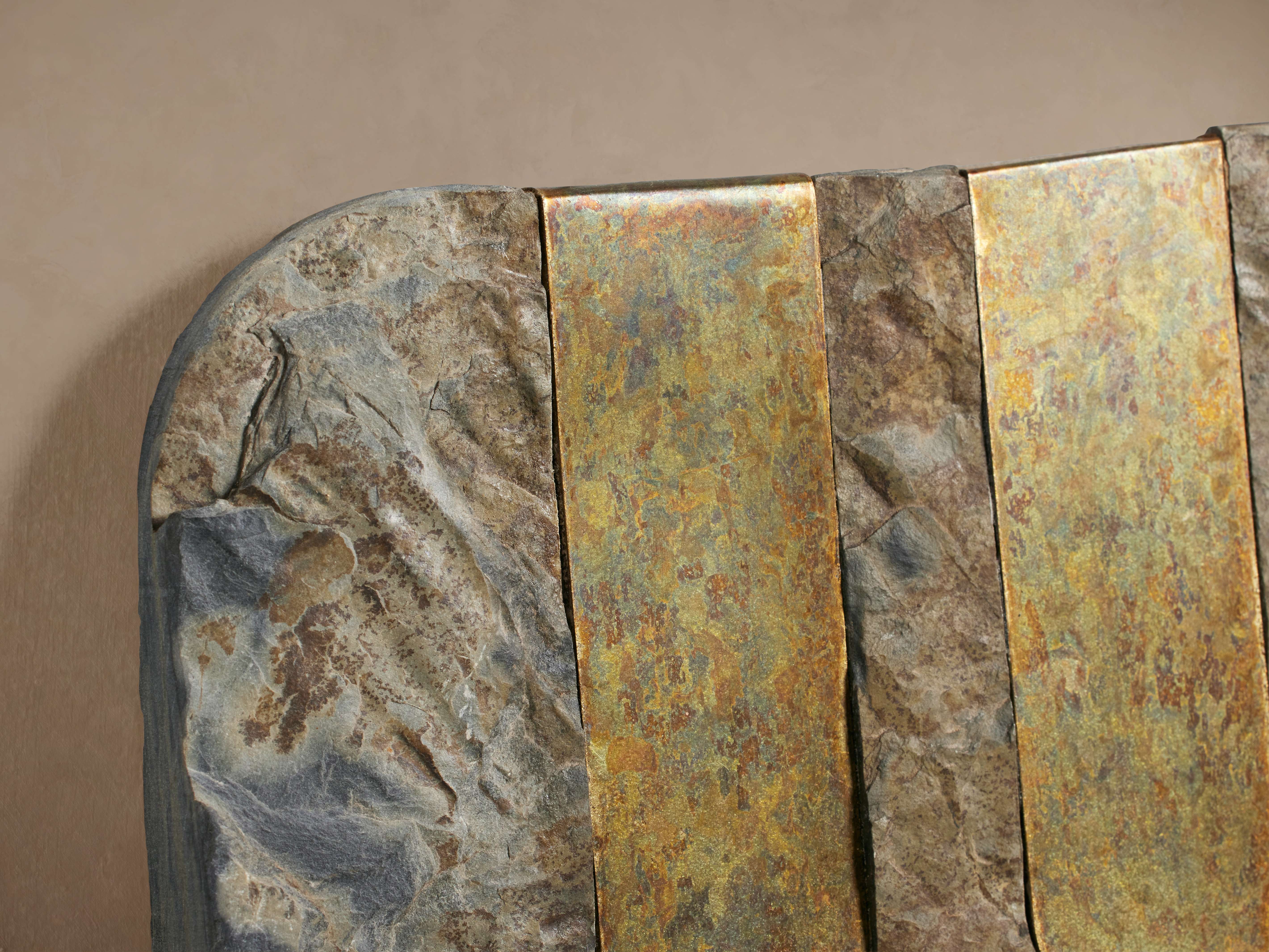 Arhaus Stone Brass Wall Art - Thumbnail 2