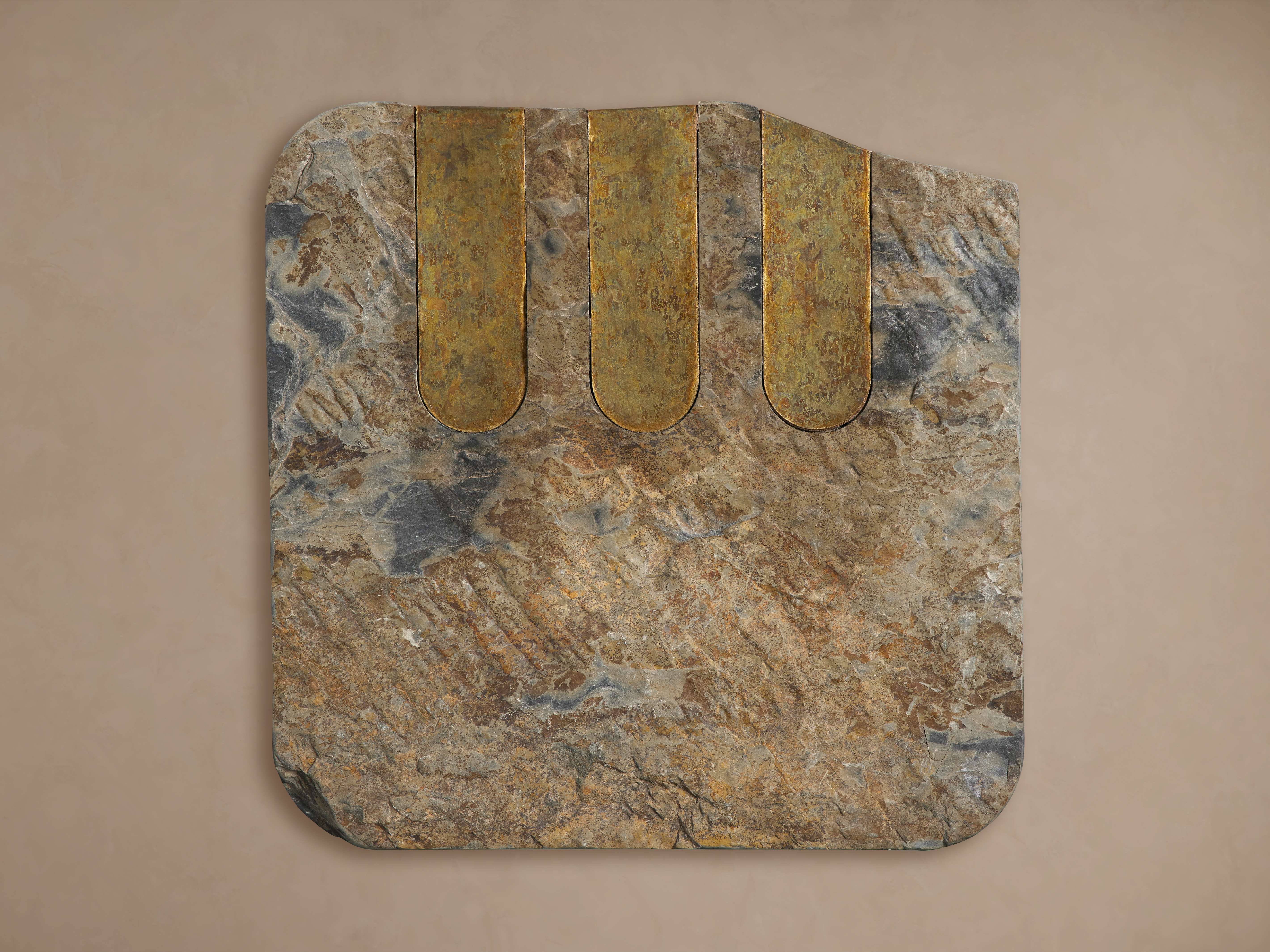 Arhaus Stone Brass Wall Art