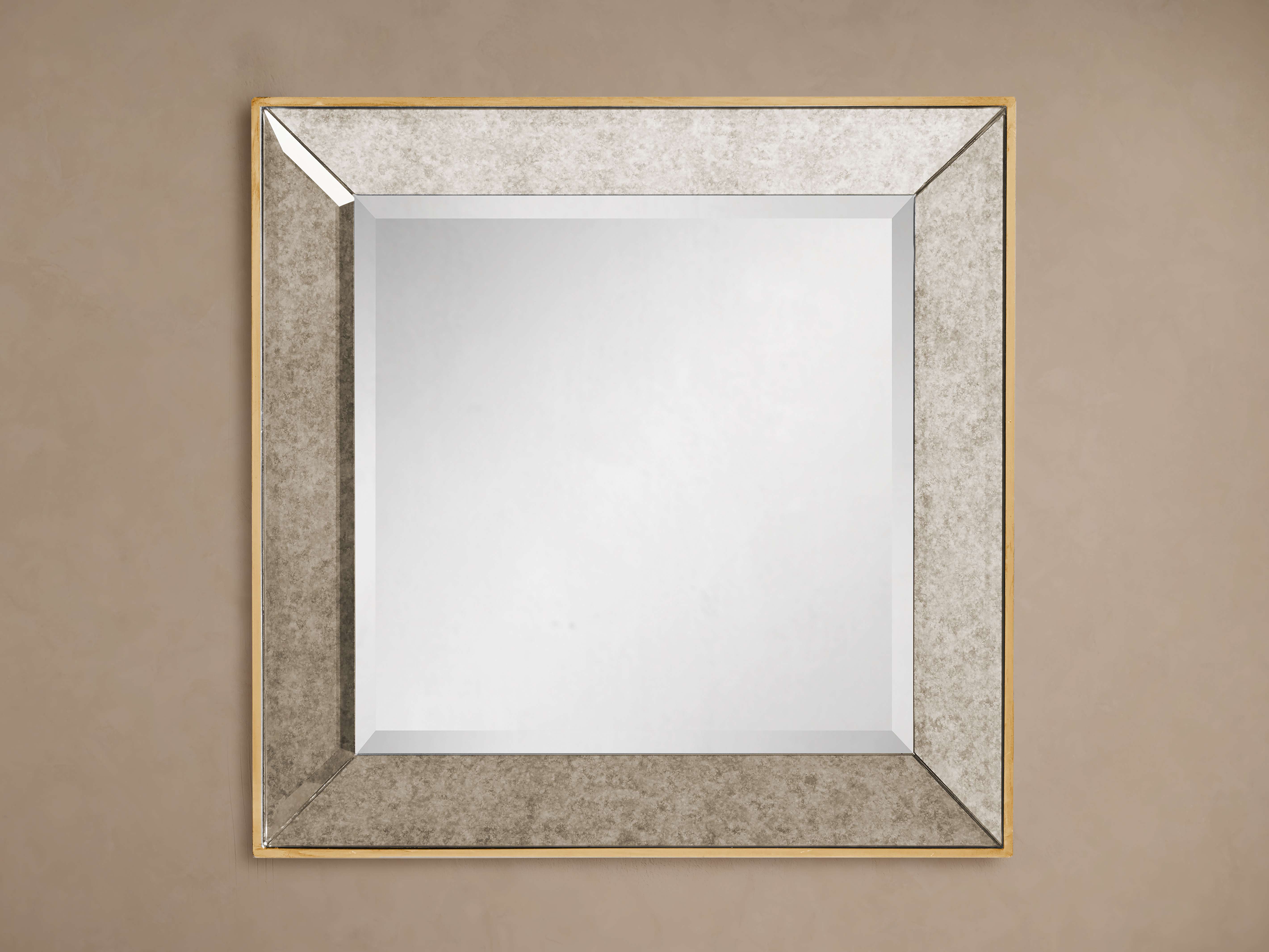 Maison 20" Square Wall Mirror in Gold