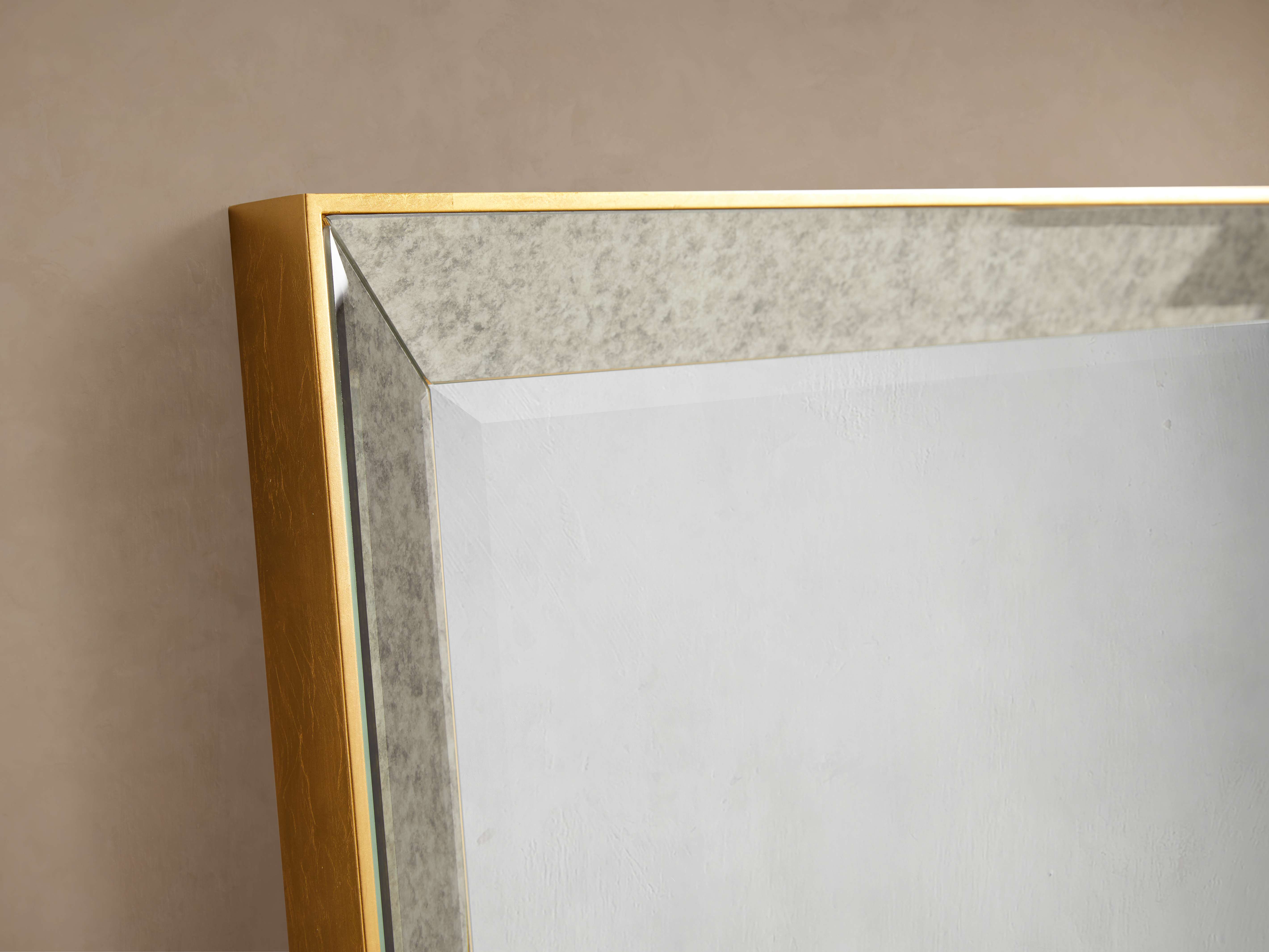 Maison 20" Square Wall Mirror in Gold - Thumbnail 2