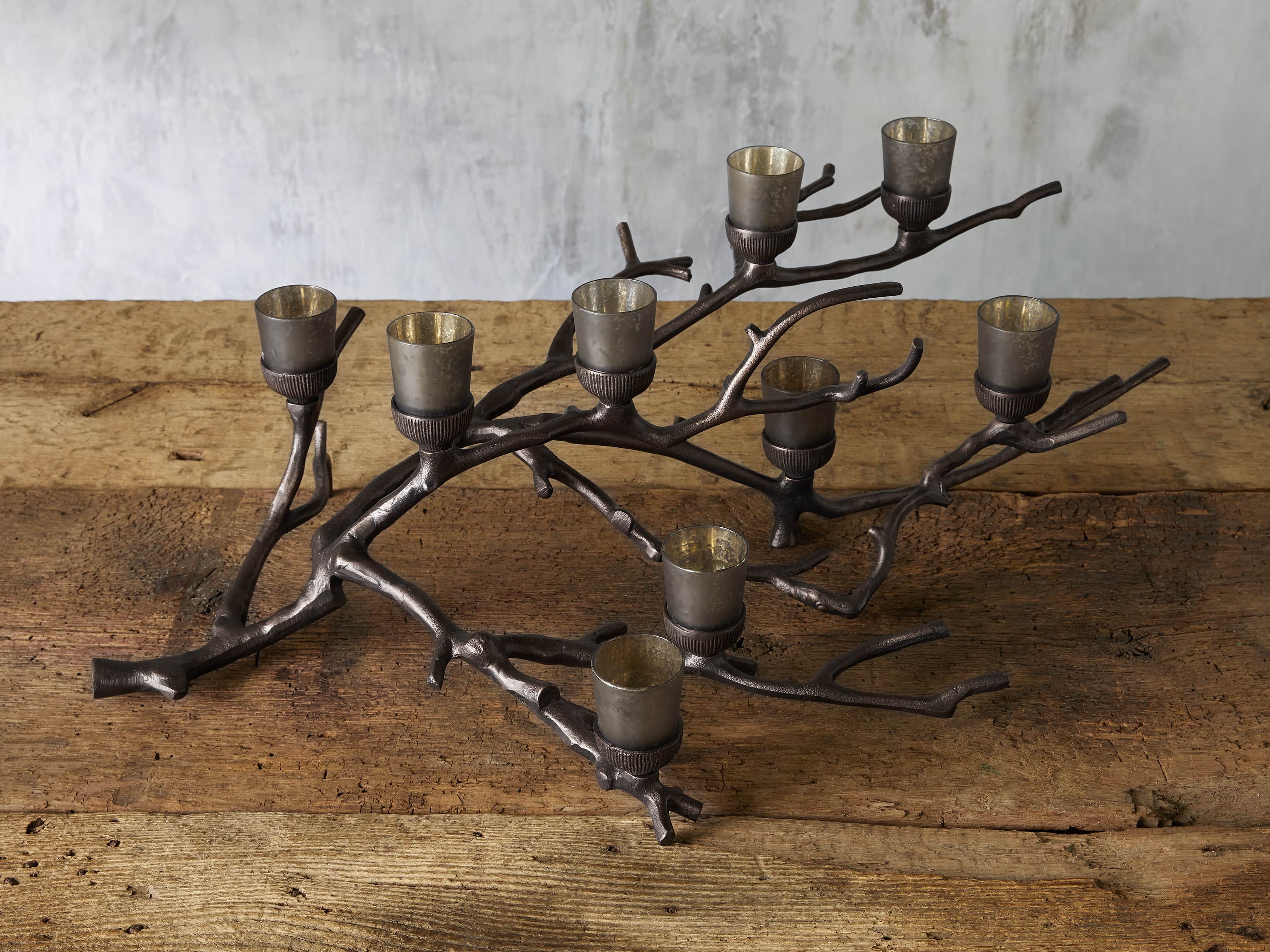 Branch Candleholder in Nickel