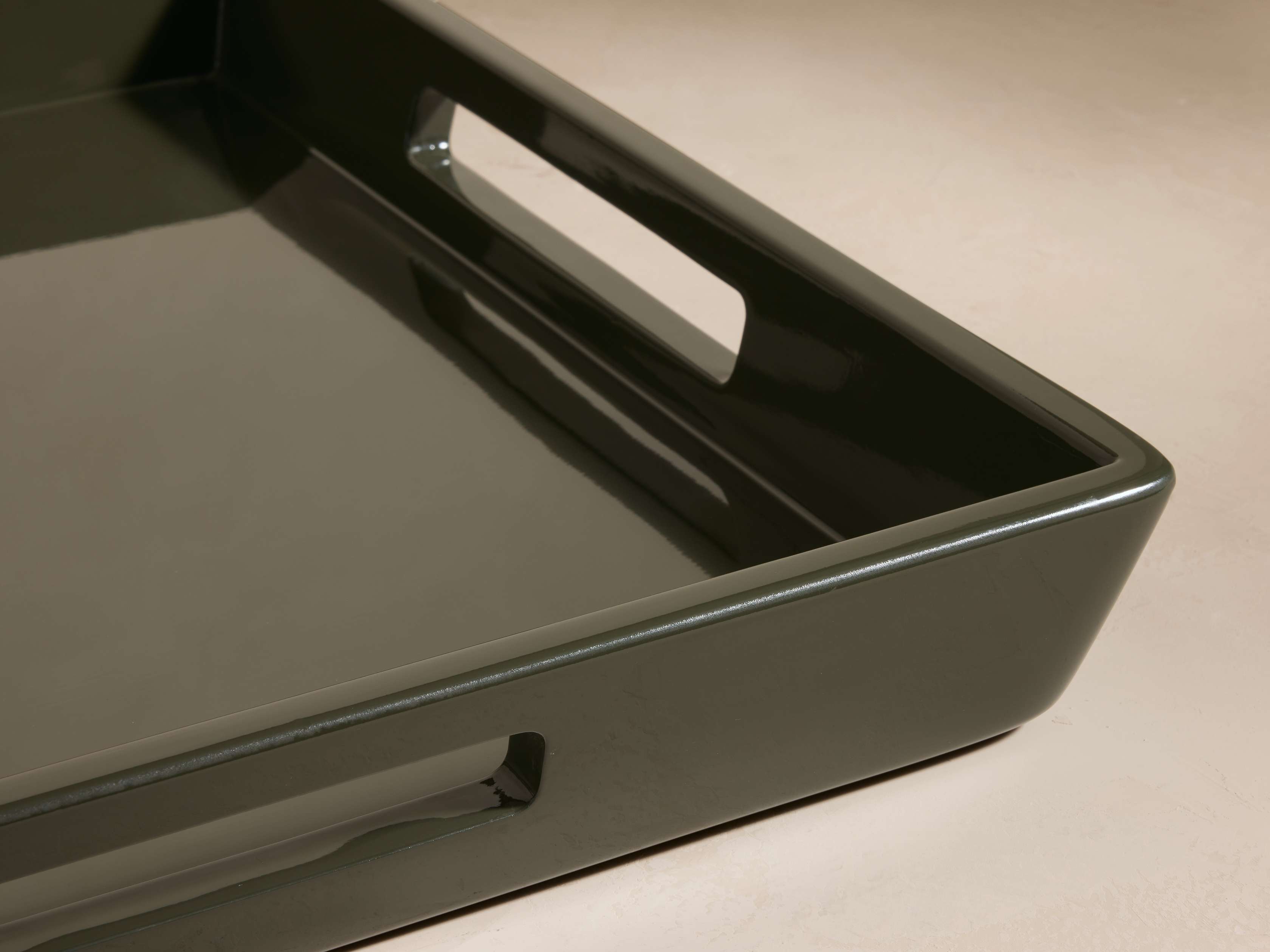 Lacquer Square Tray