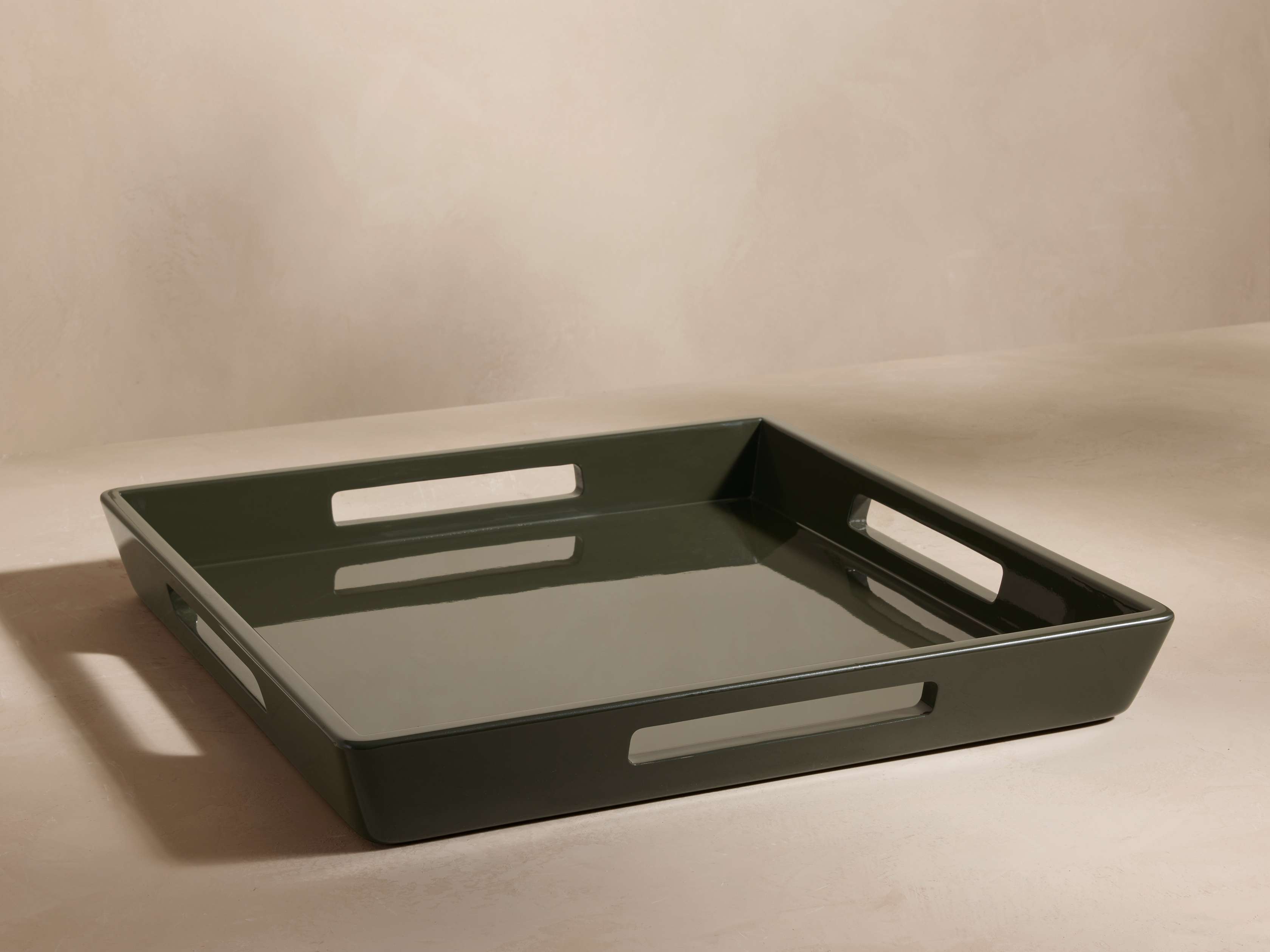 Lacquer Square Tray