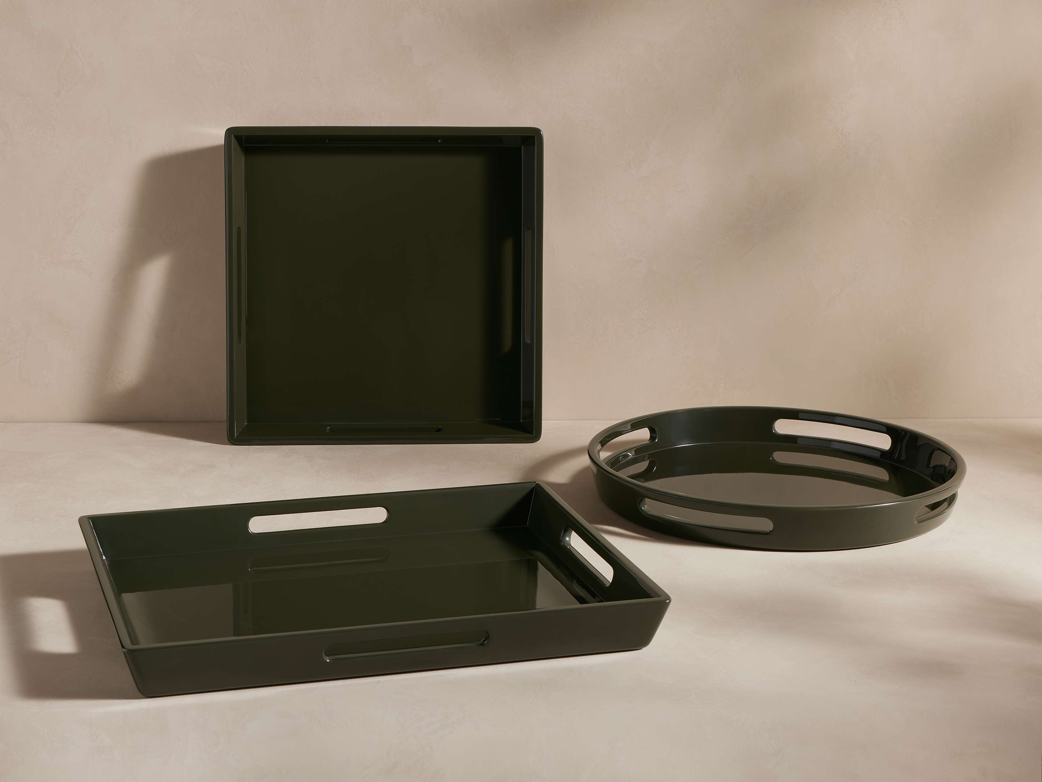 Lacquer Square Tray