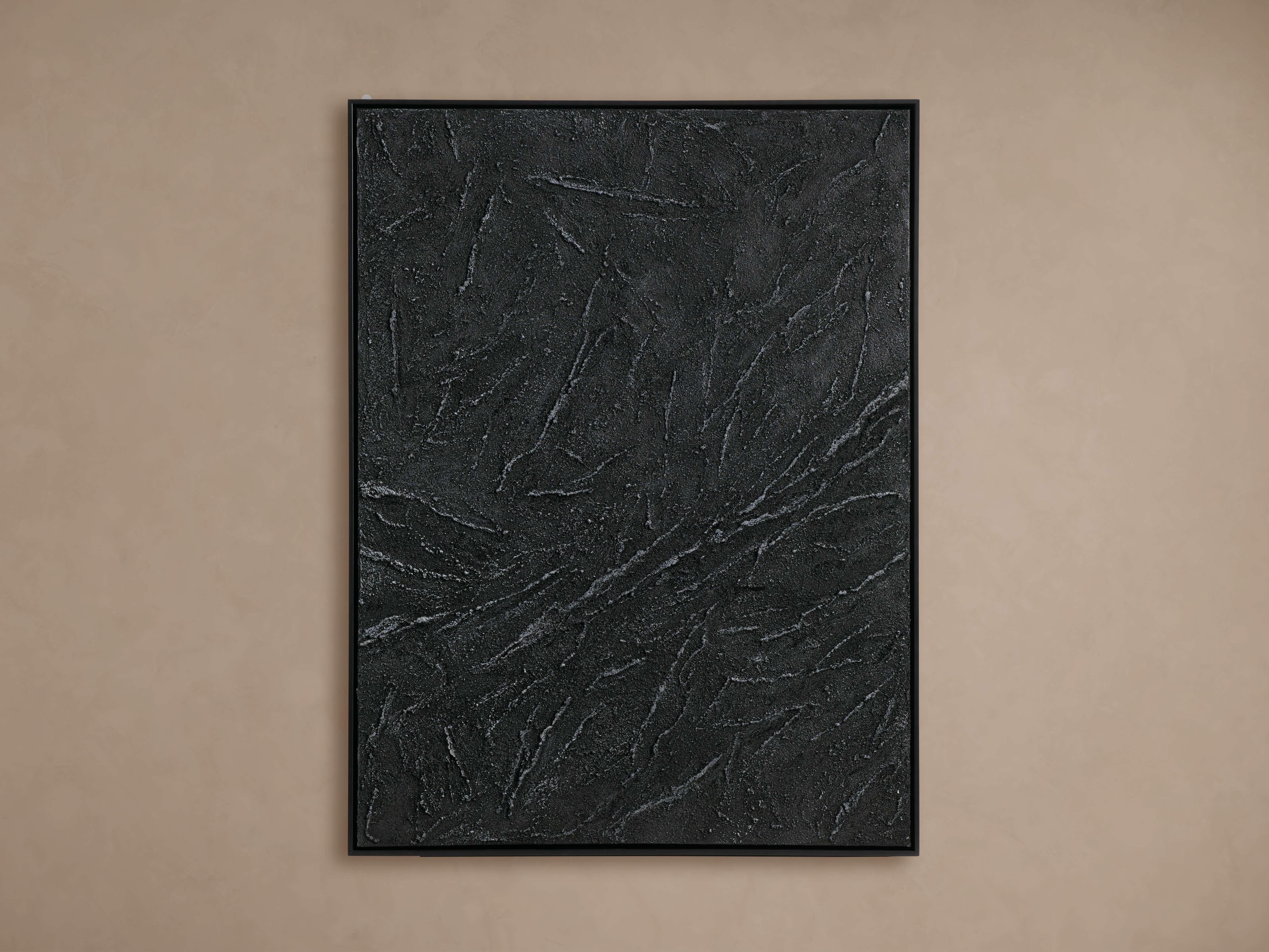Mixed Media Black Framed Canvas – Arhaus