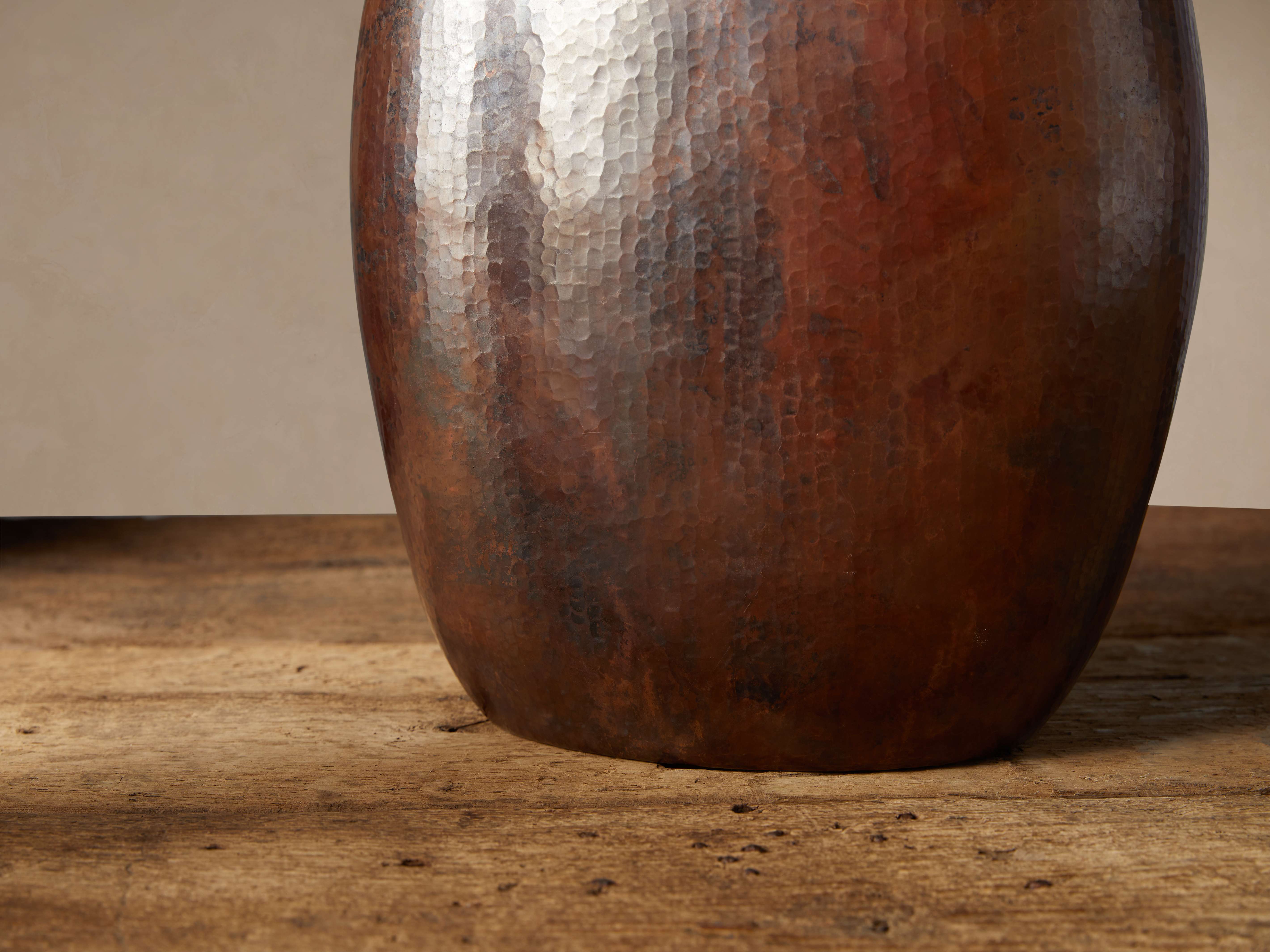 Copper Oval Vase - Thumbnail 2