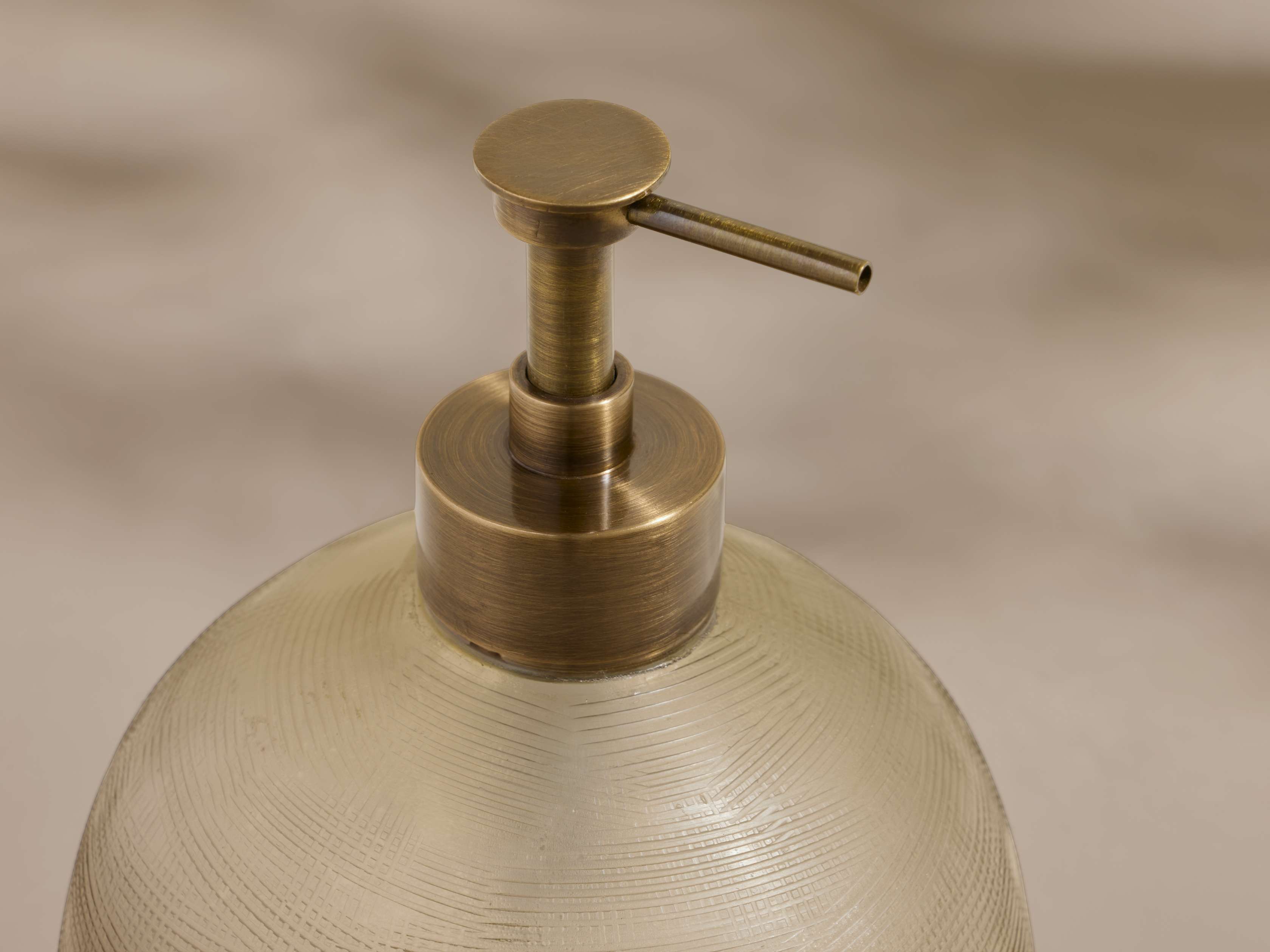 Abilene Bath Pump in Olive Smoke – Arhaus