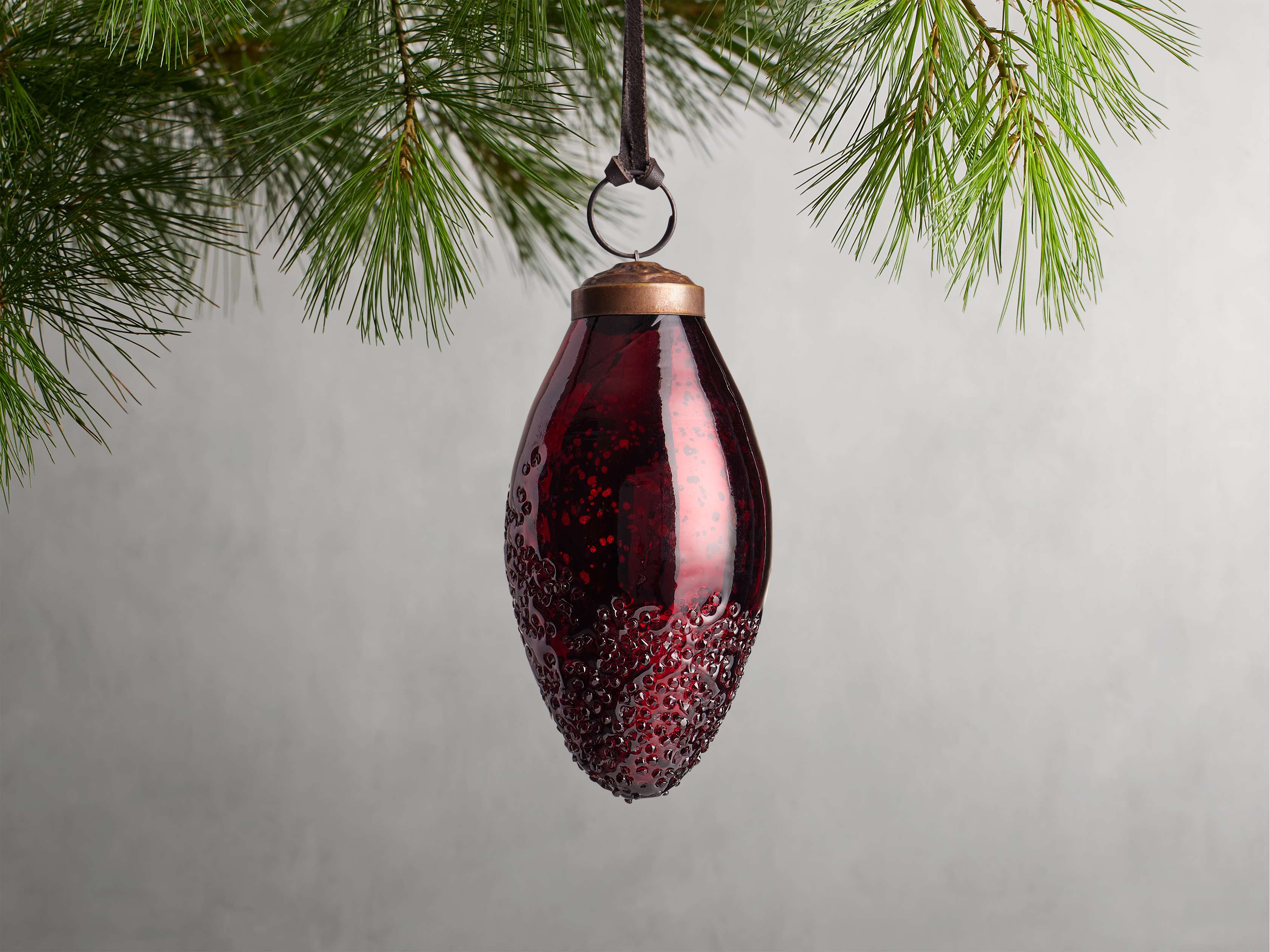 Raindrop Brown Ornaments (Set of 6)