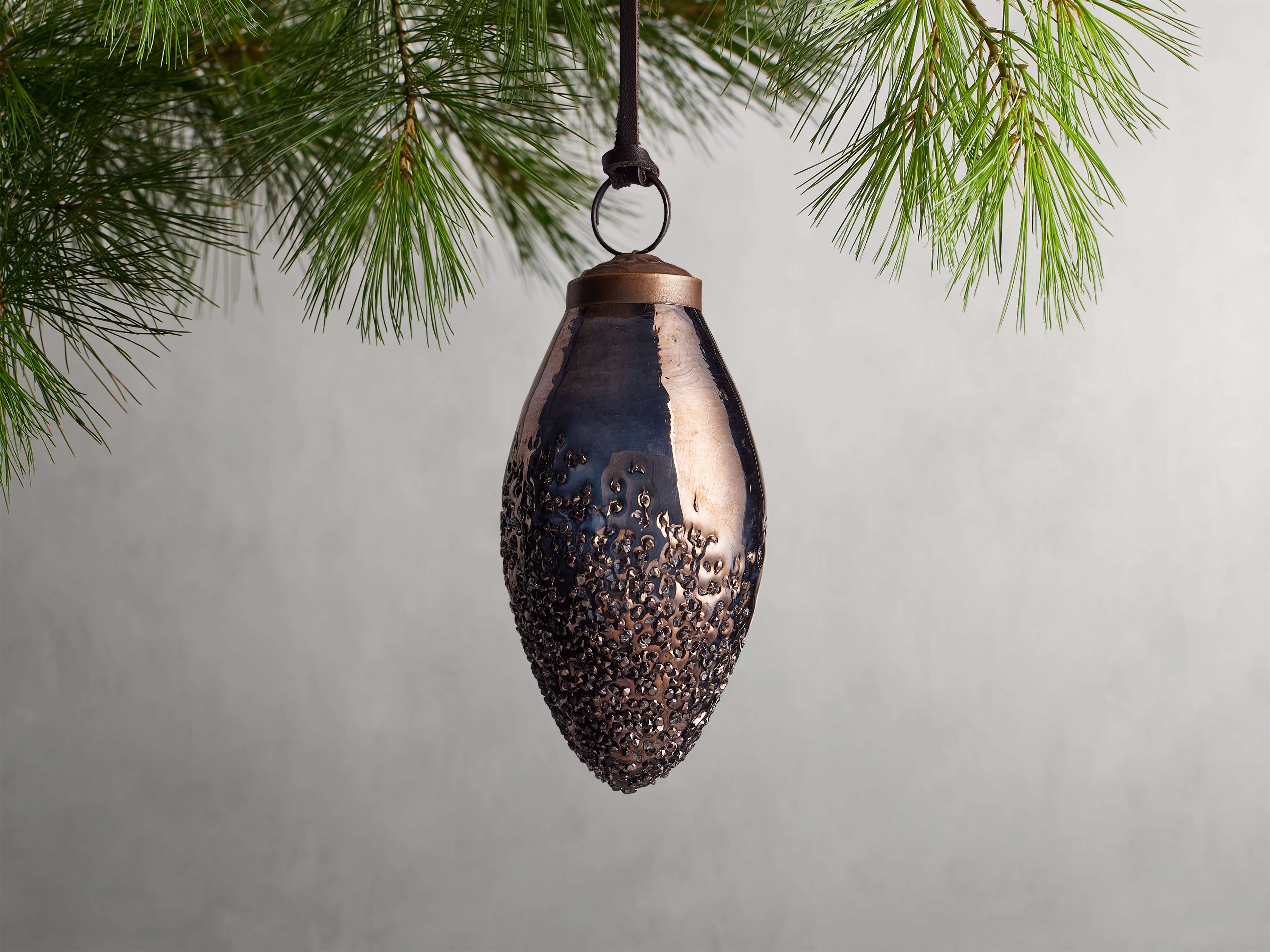 Raindrop Brown Ornaments (Set of 6)
