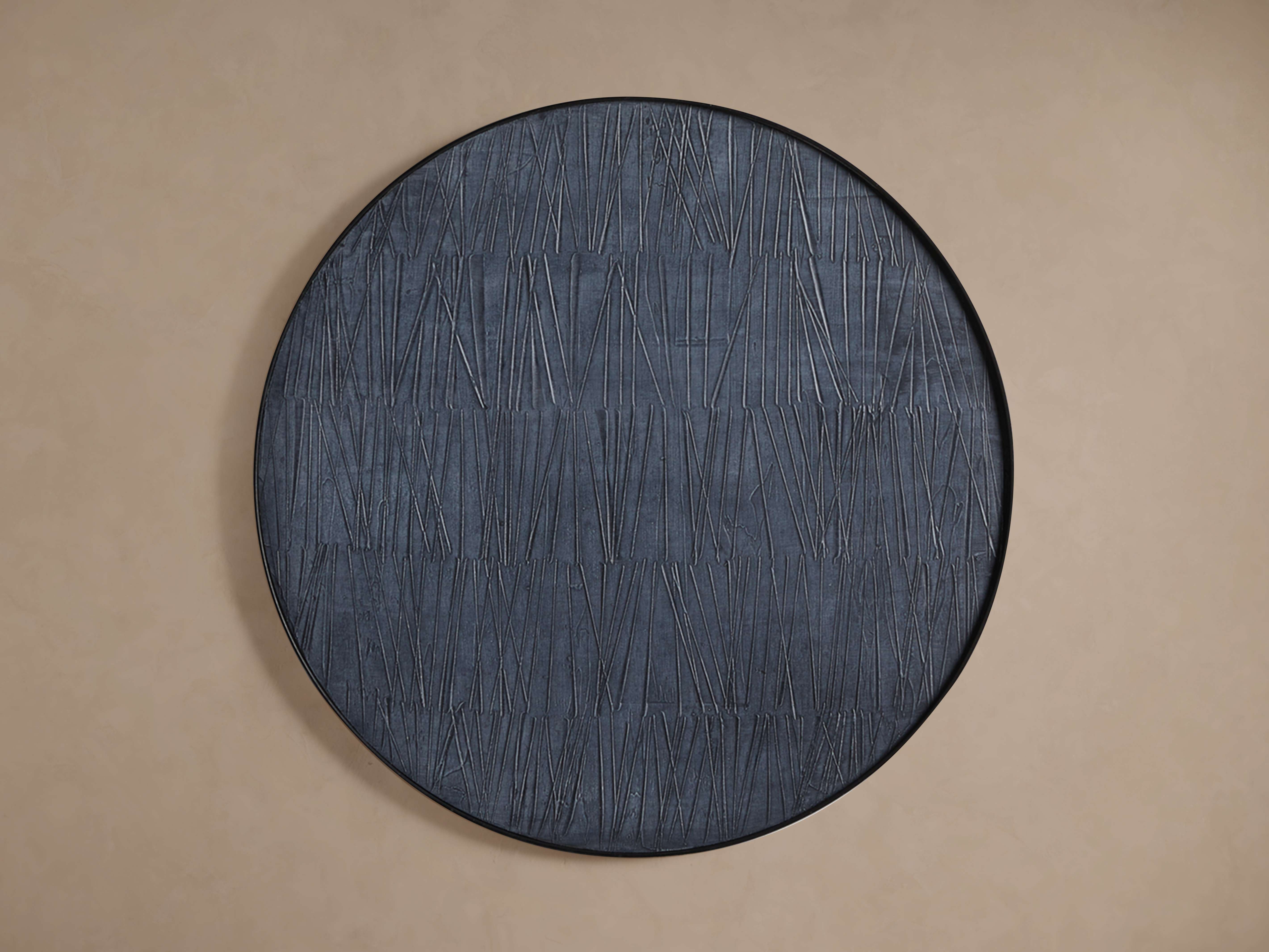 Blue Hatch Wall Art - Thumbnail 3