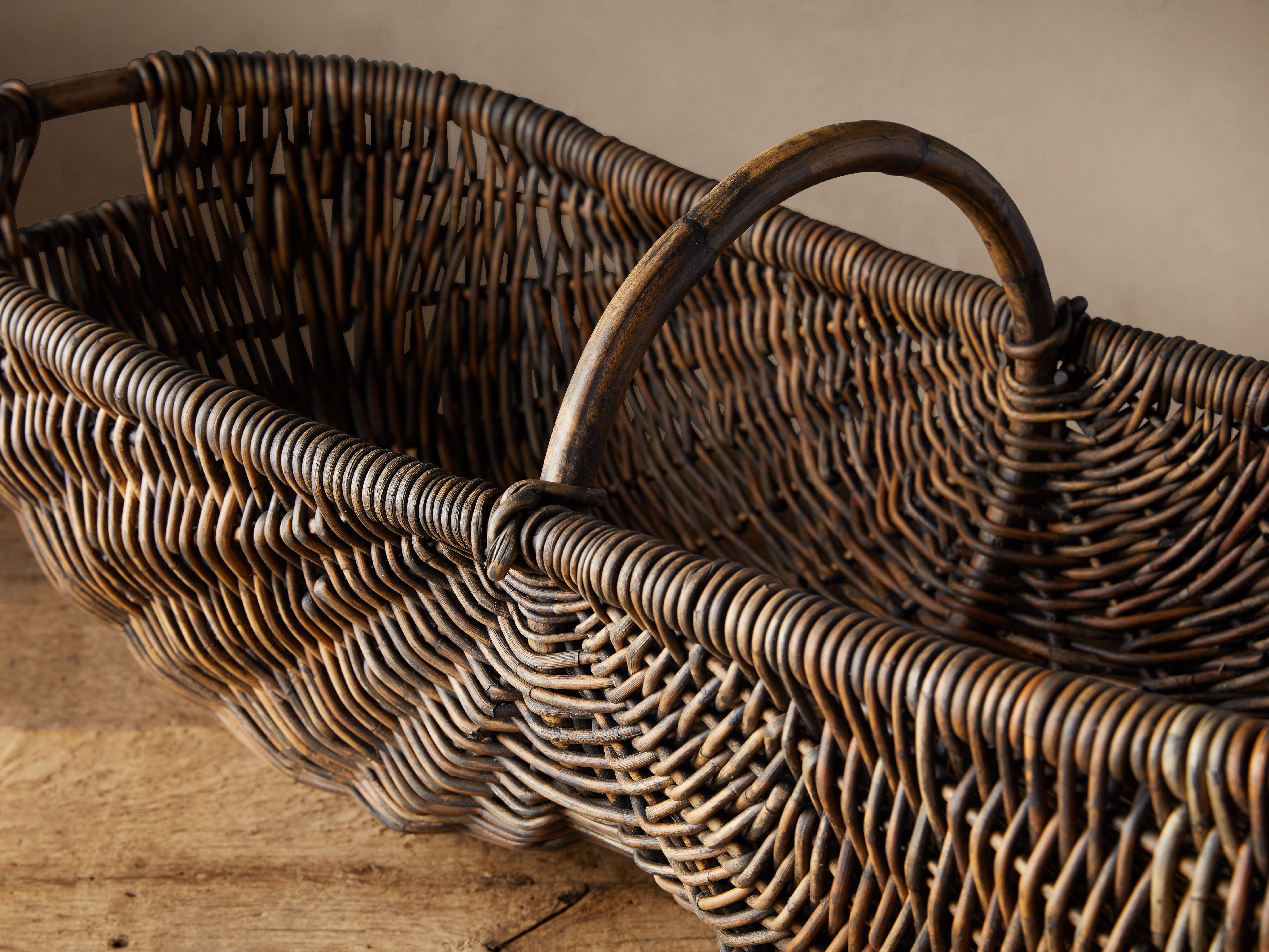 Vintage Basket with Handle - Thumbnail 2