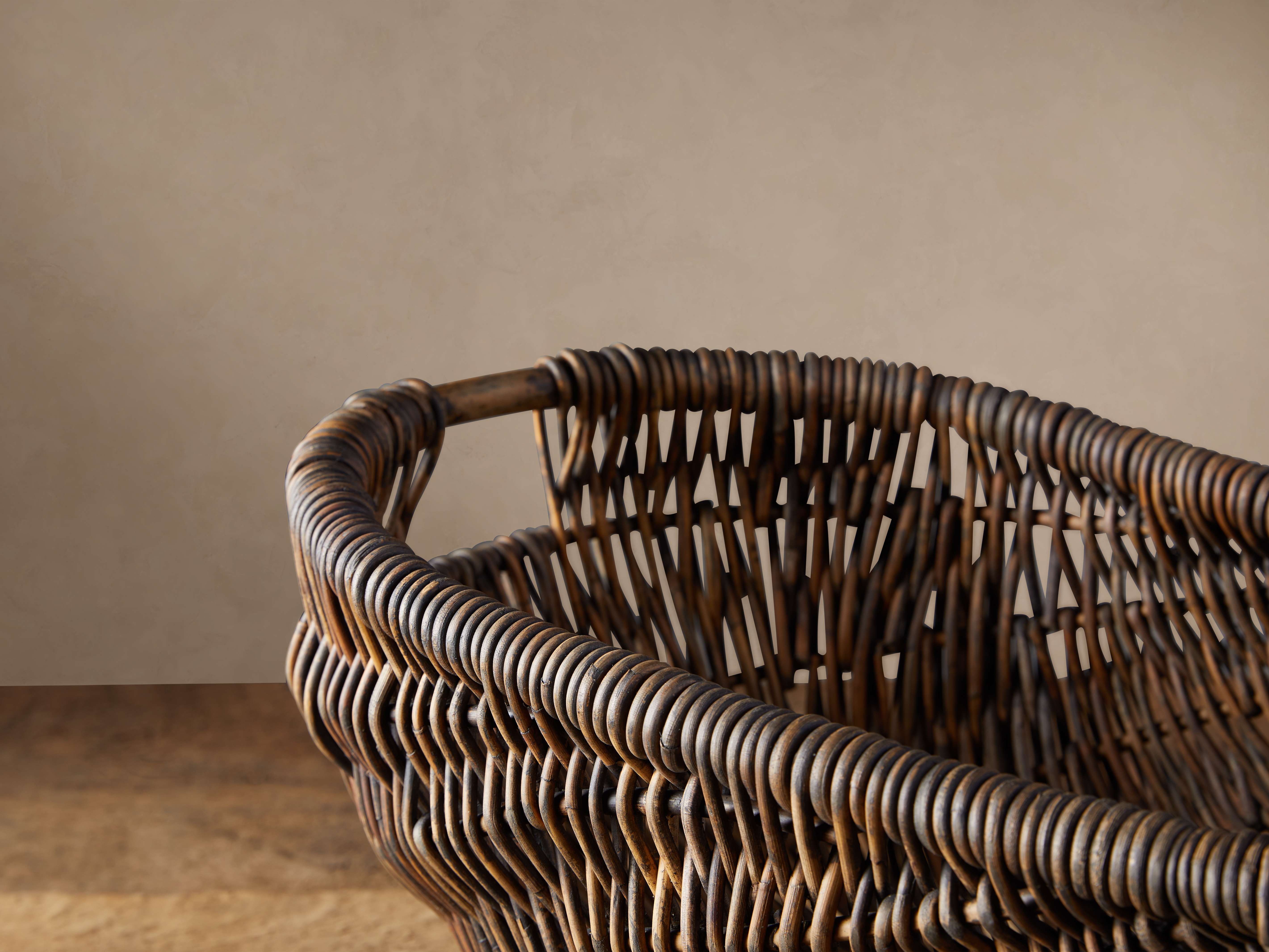 Vintage Basket with Handle - Thumbnail 3