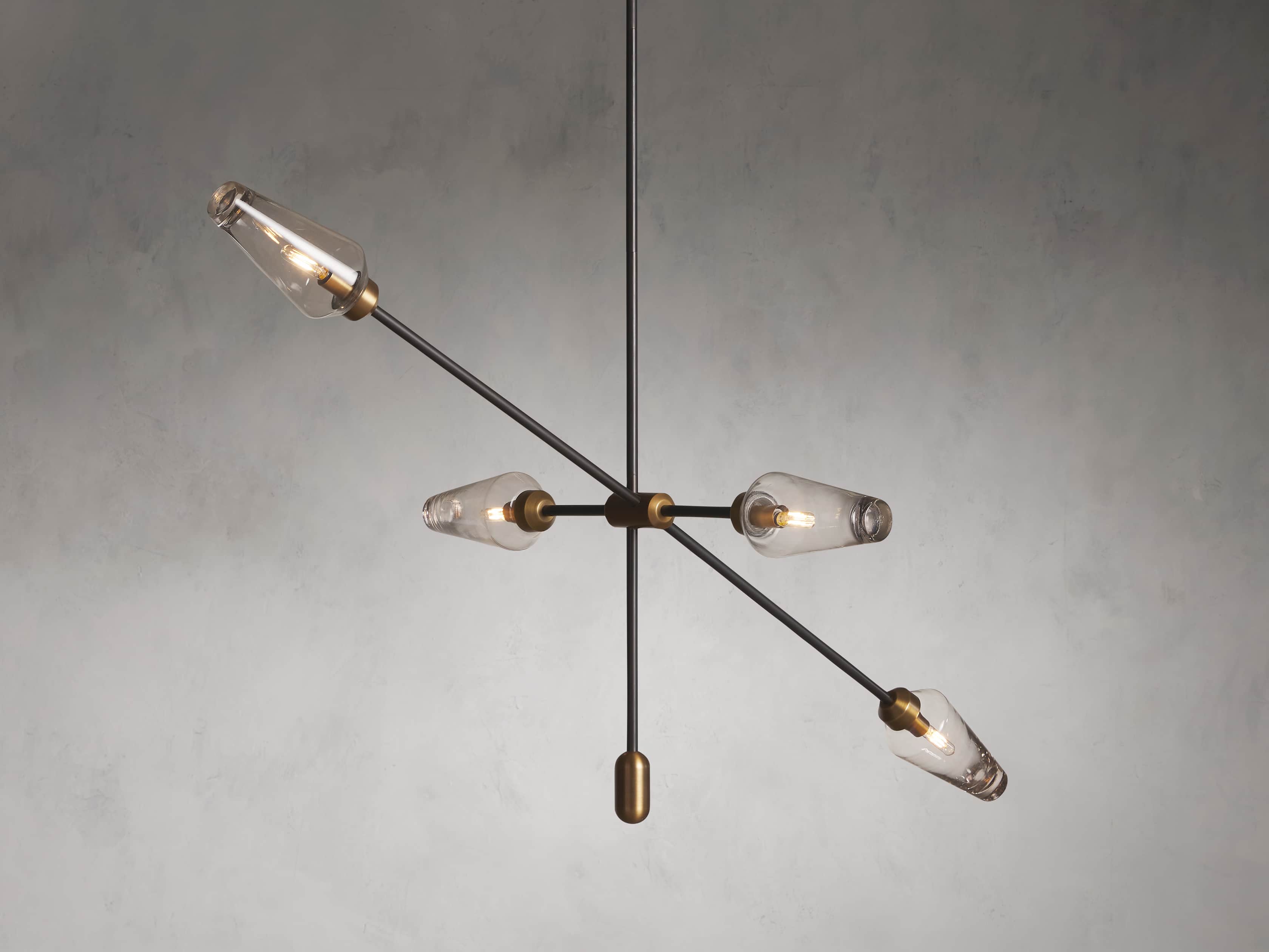 Arrow Bronze Chandelier - Thumbnail 2