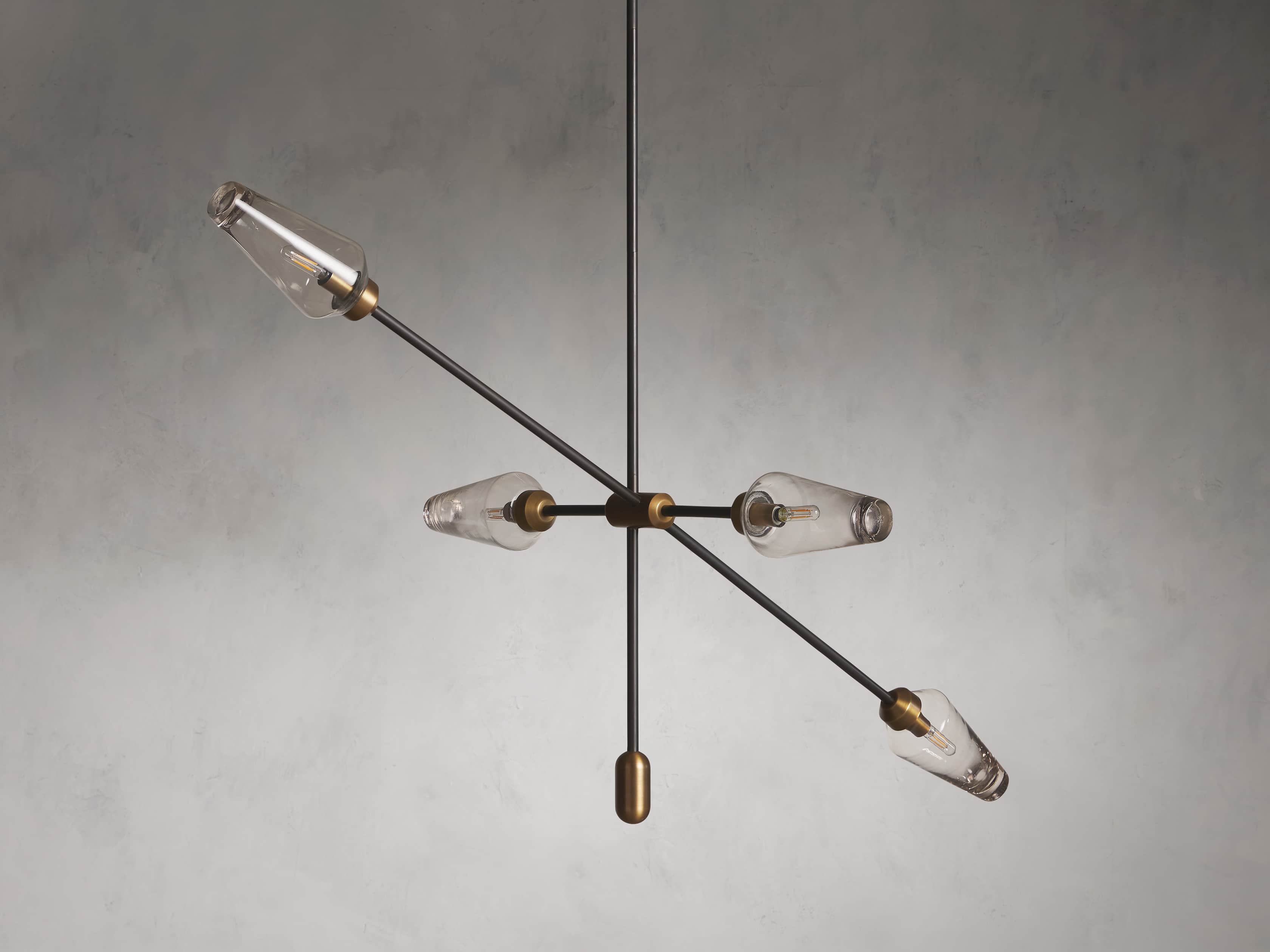 Arrow Bronze Chandelier - Thumbnail 5