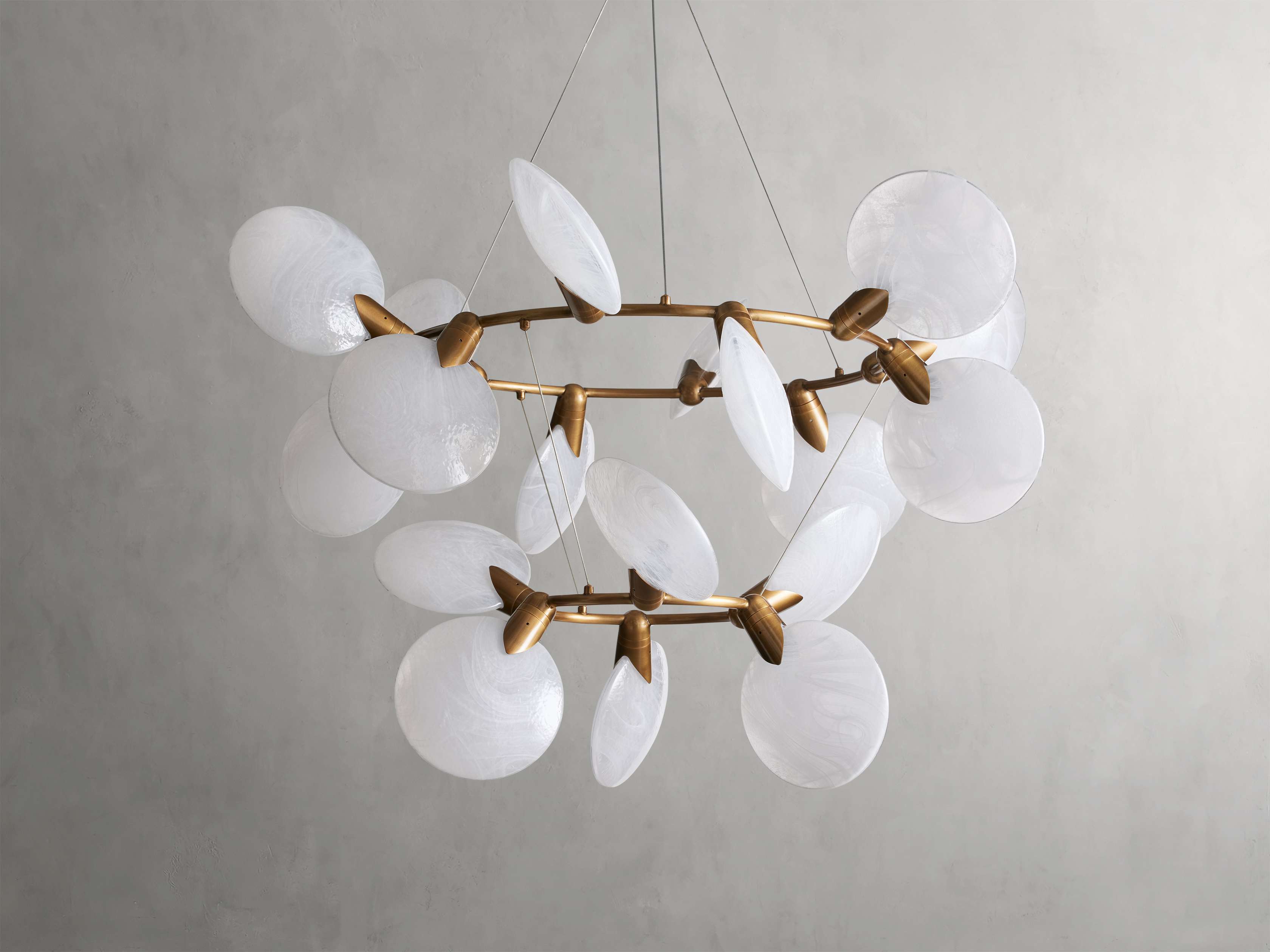 Lyla 2-Tiered Halo Chandelier - Thumbnail 2