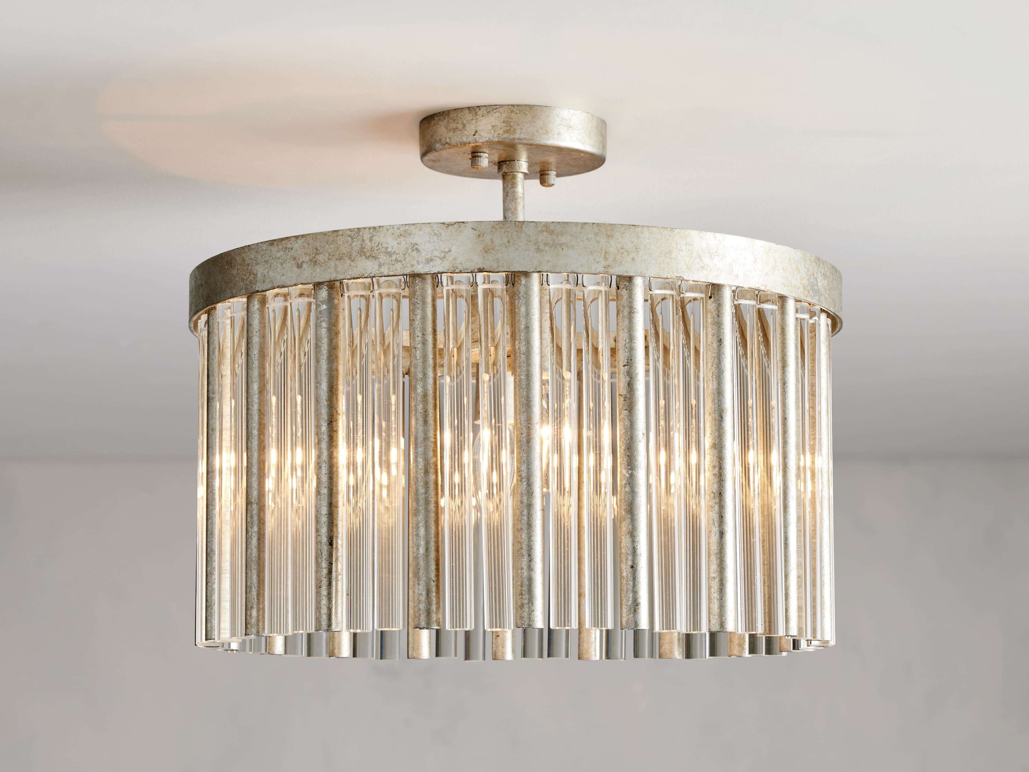Andalucia Flush Mount in Glass in Silver | Arhaus, image size:3360x2520