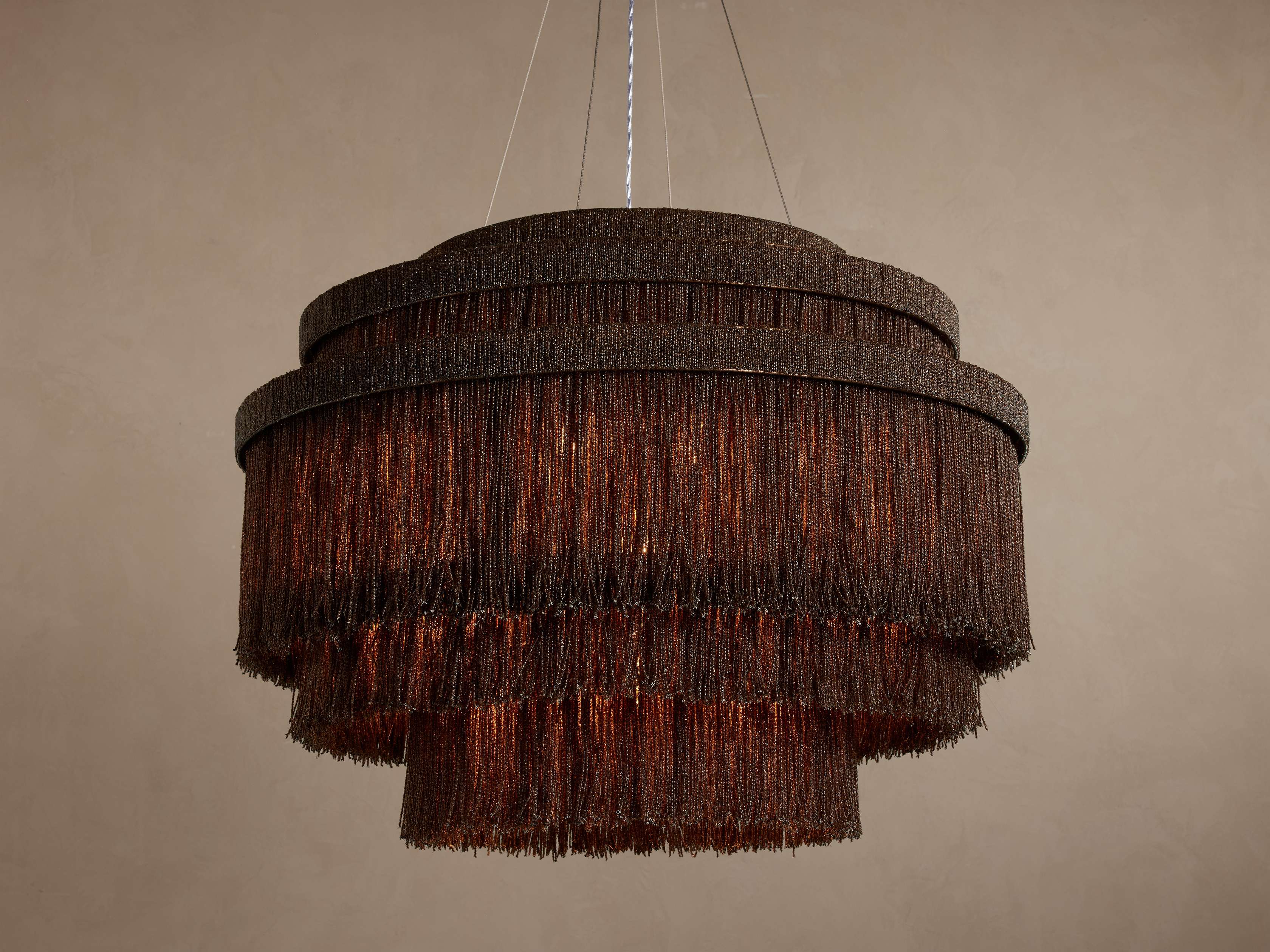 Romilly Tiered Chandelier In Beaded I...
