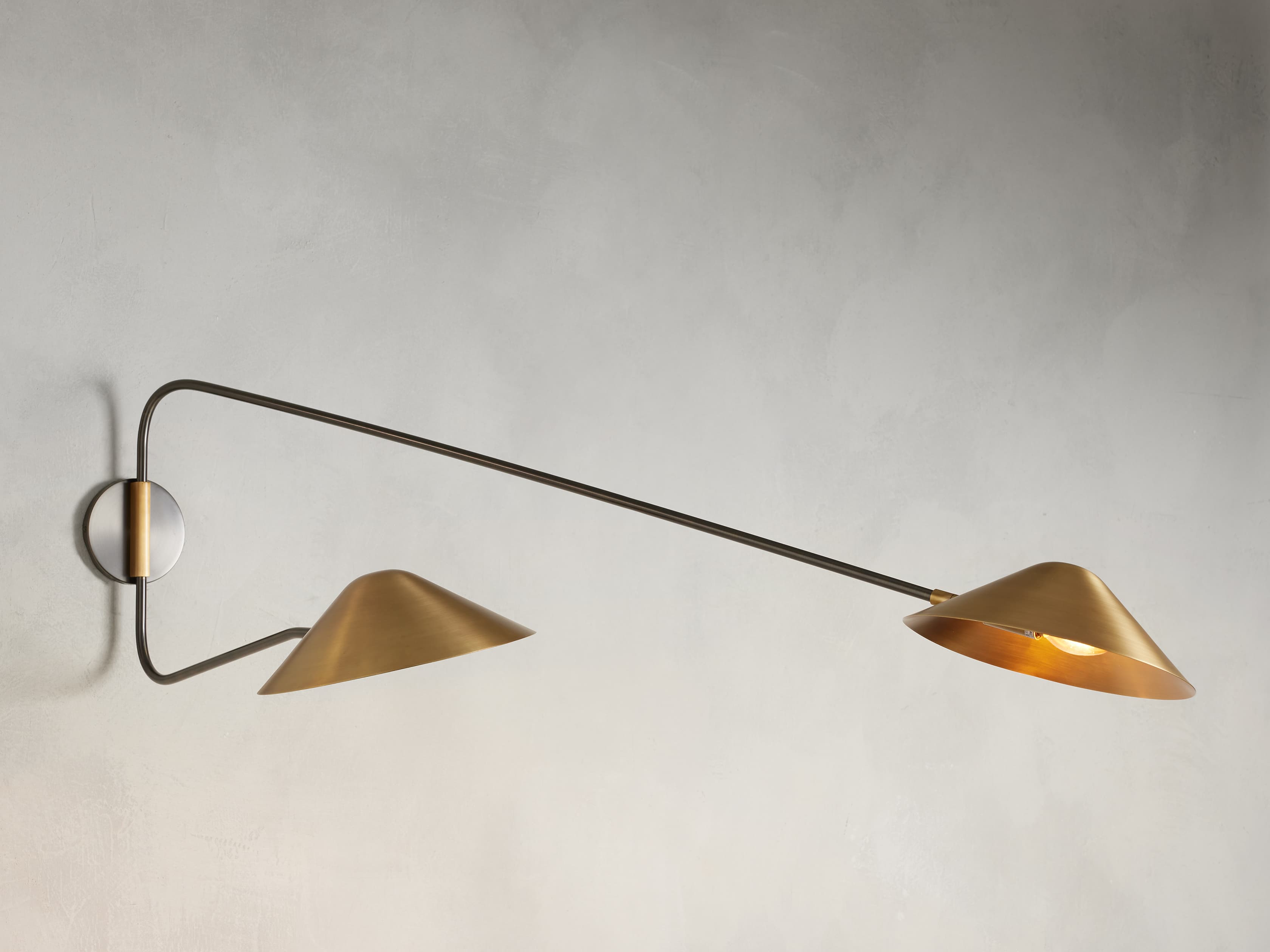 Simms Long Arm Double Sconce - Thumbnail 2