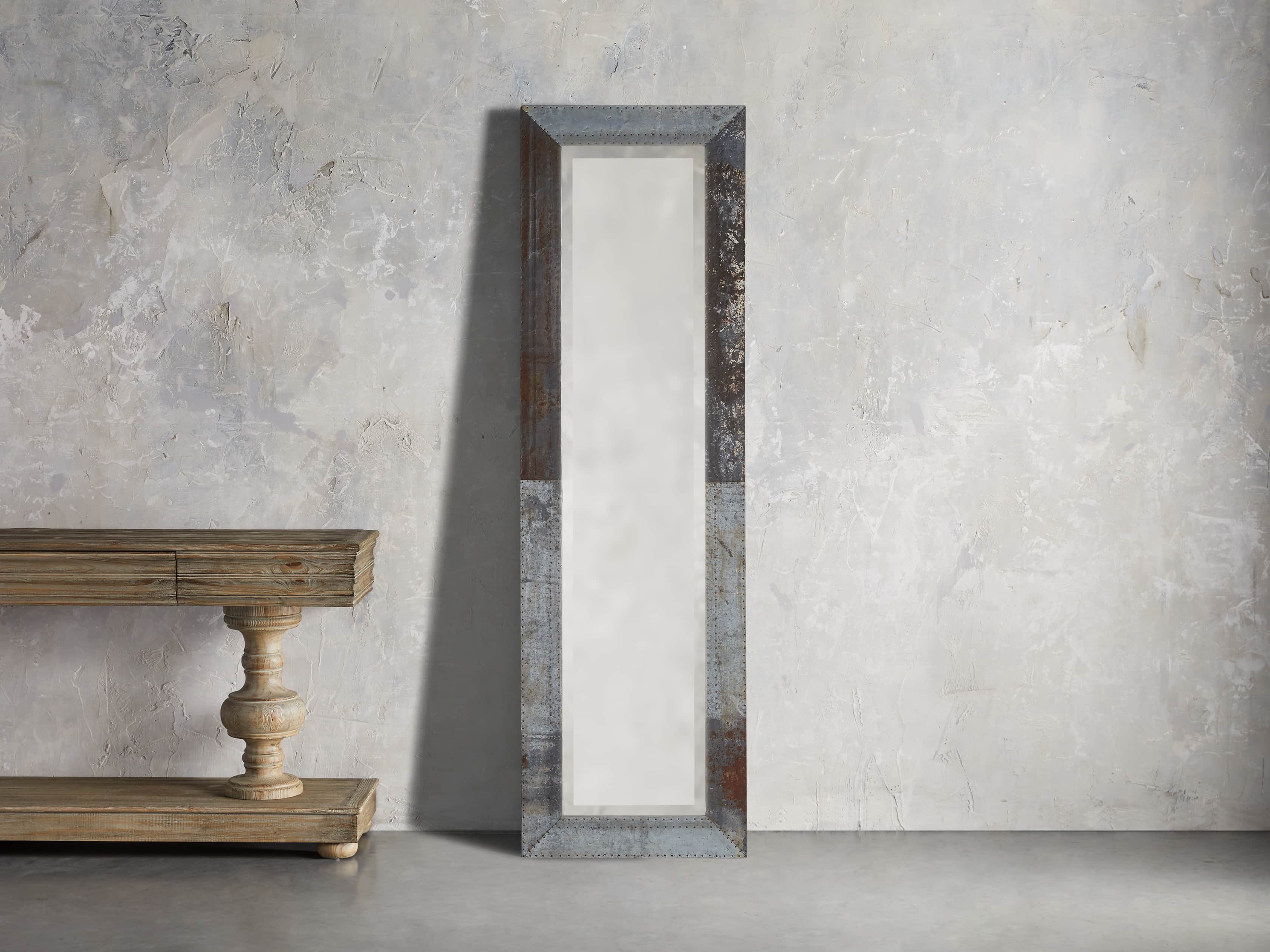 Caspian Floor Mirror in Iron - Thumbnail 4