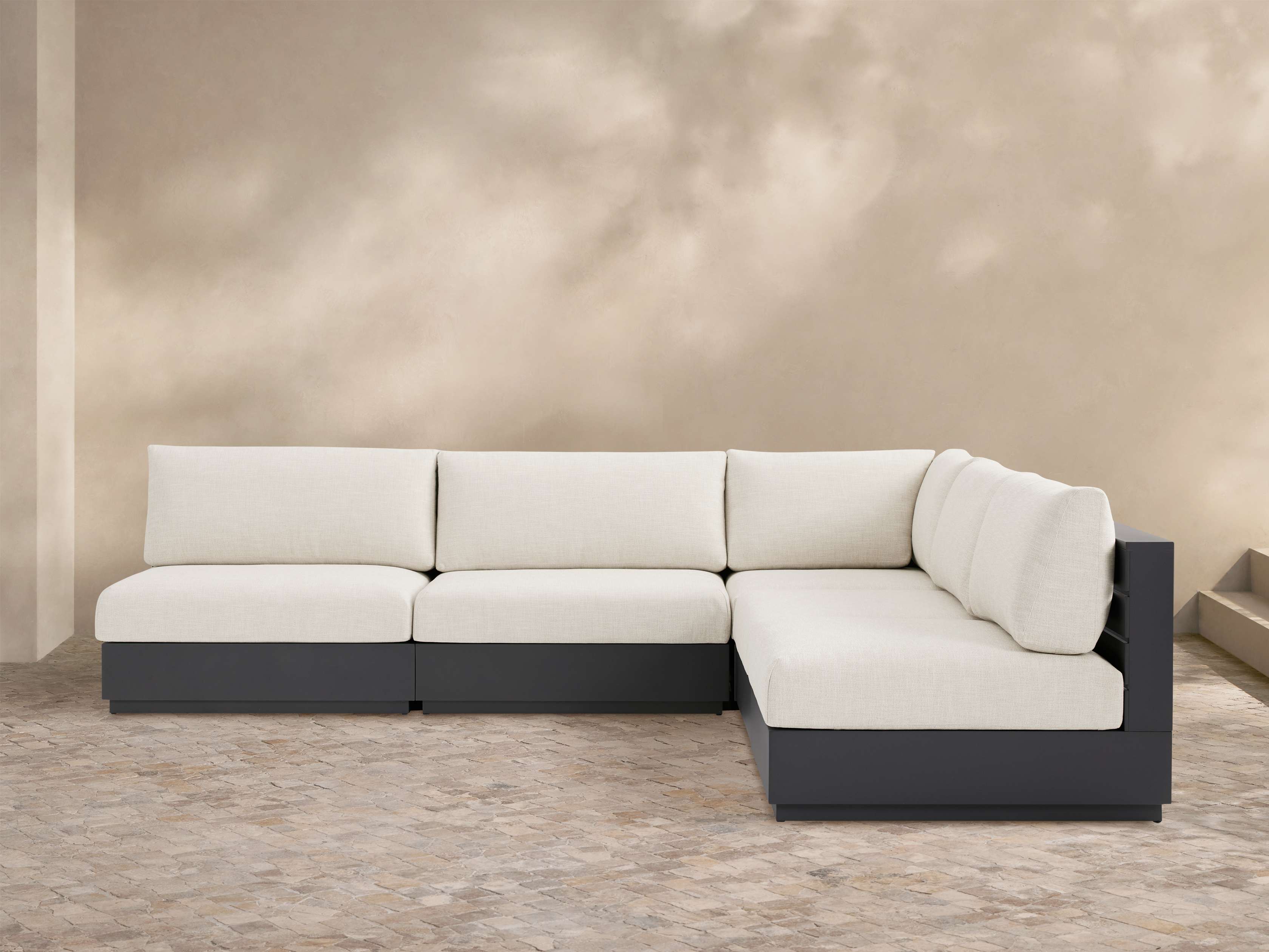 Bal Harbour Outdoor Aluminum Four-Piece Sectional – Arhaus
