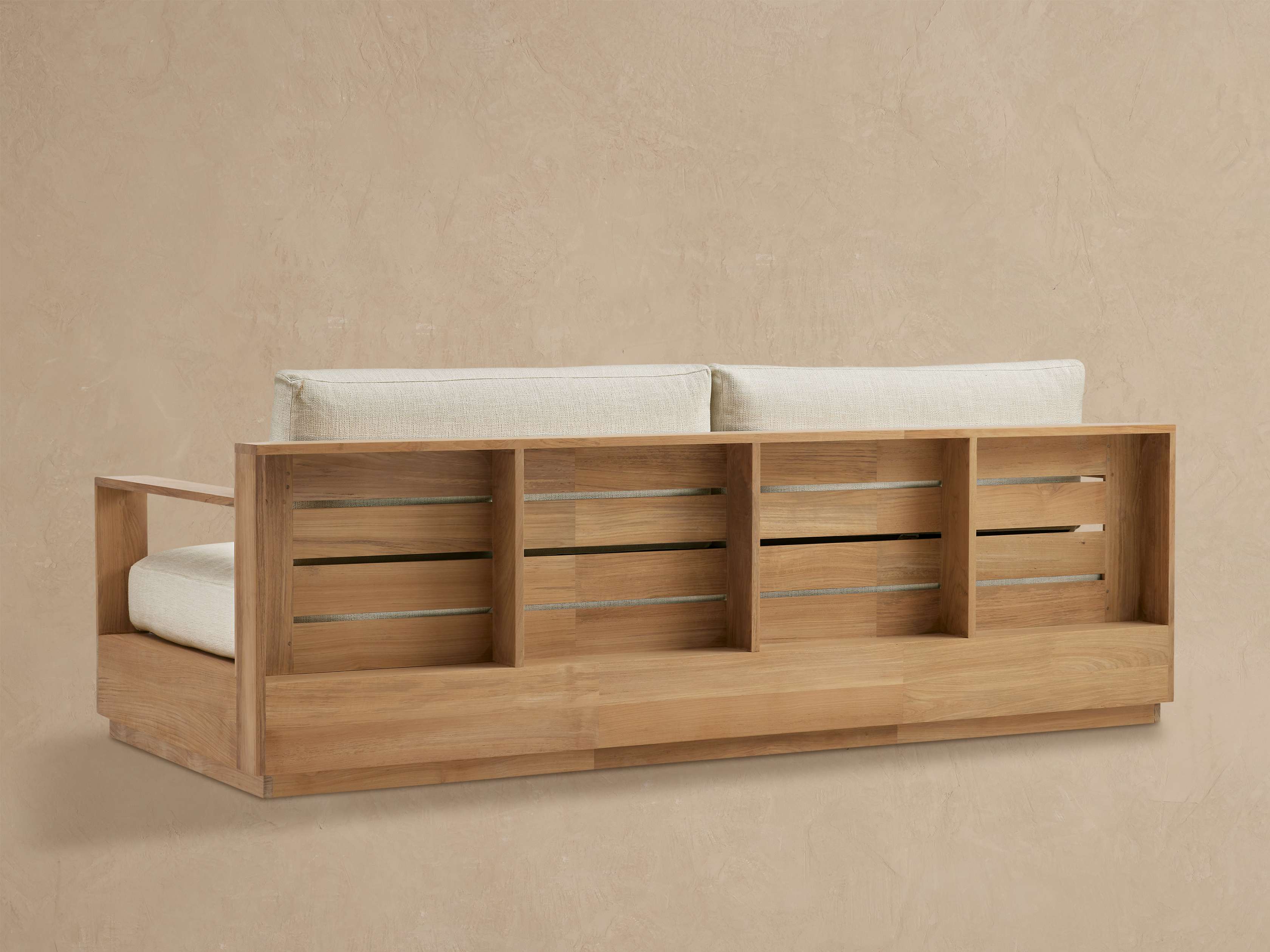 Bal Harbour Outdoor Teak Sofa - Thumbnail 4