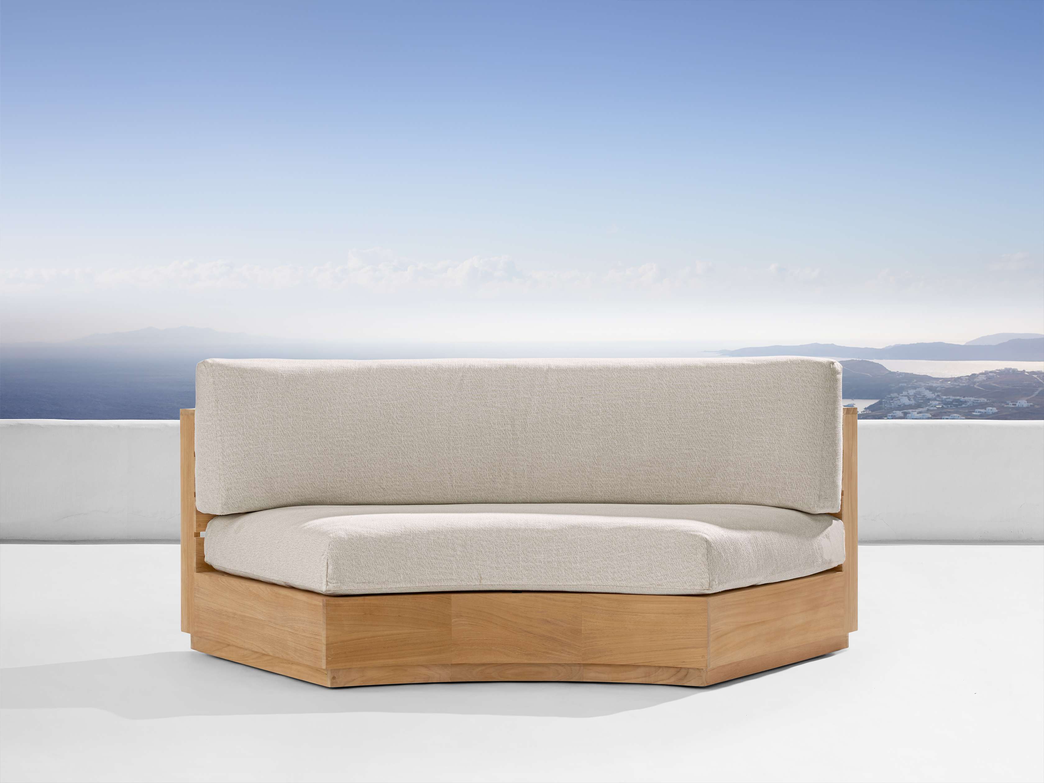 Arhaus Bal Harbour Curved Sofa - Thumbnail 3