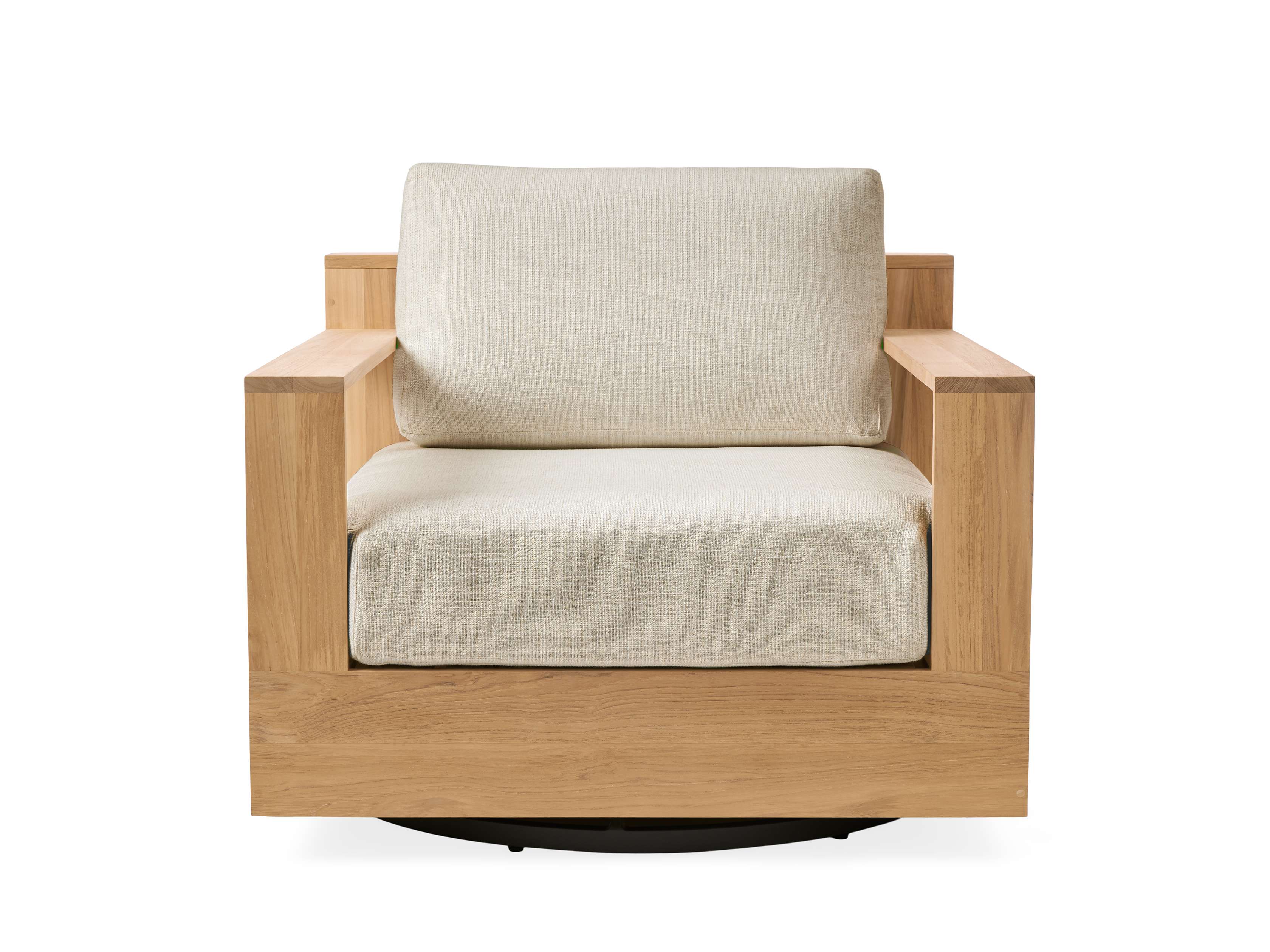 Bal Harbour Outdoor Teak Swivel Chair