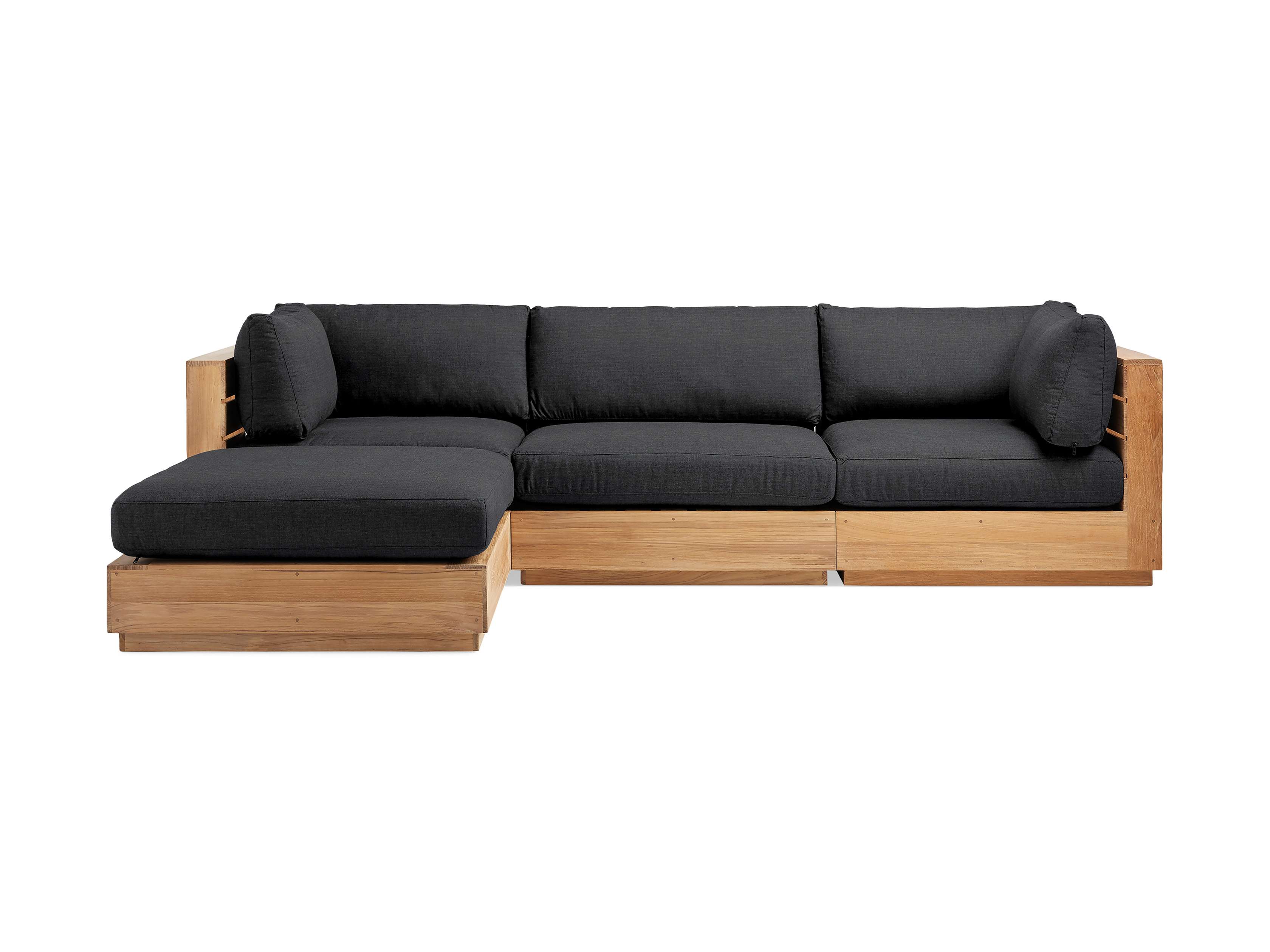 Bal Harbour Outdoor Teak Five-Piece Sectional