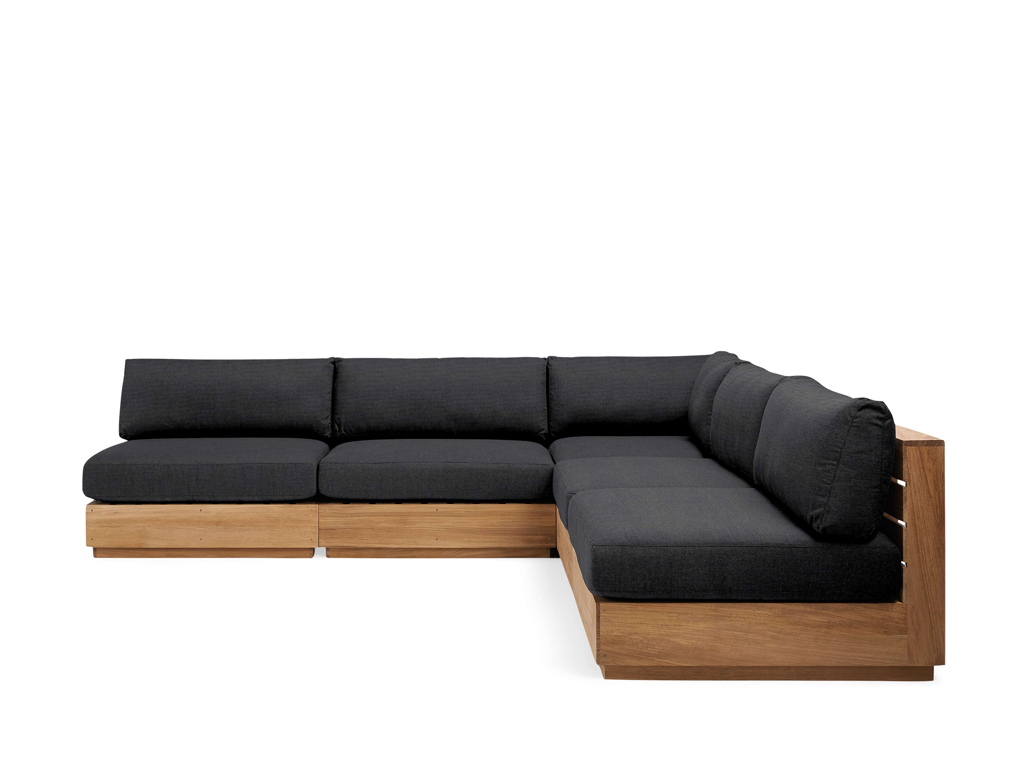 Bal Harbour Outdoor Teak Five-Piece Sectional - Thumbnail 4